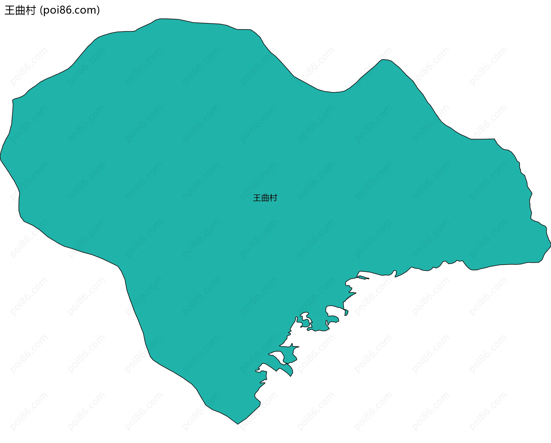 王曲村边界地图