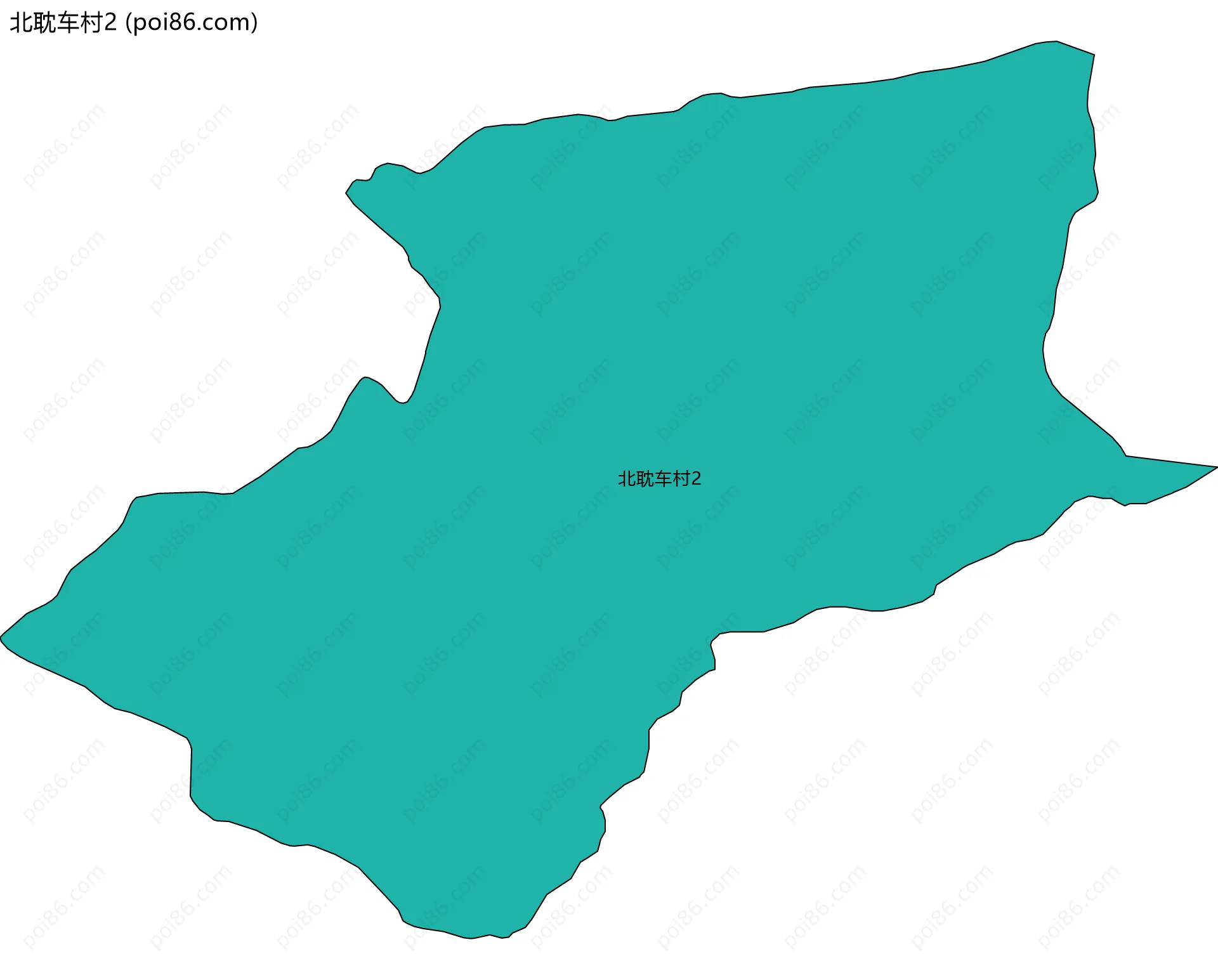 北耽车村2边界地图