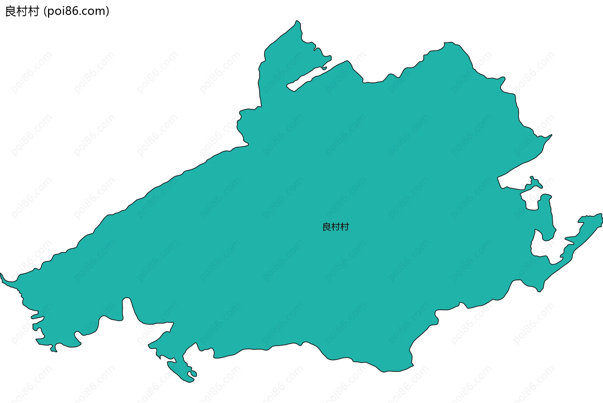 良村村边界地图