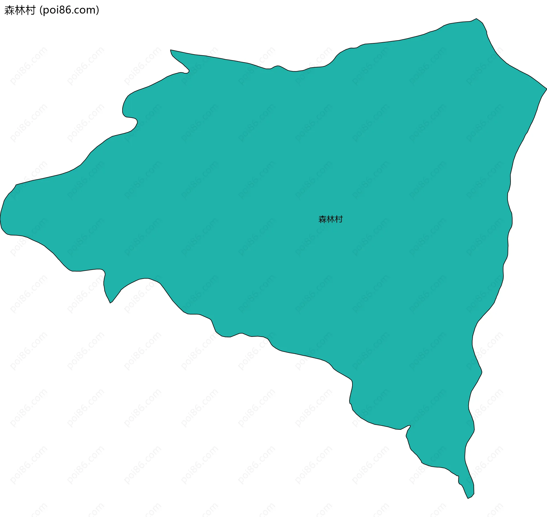 森林村边界地图