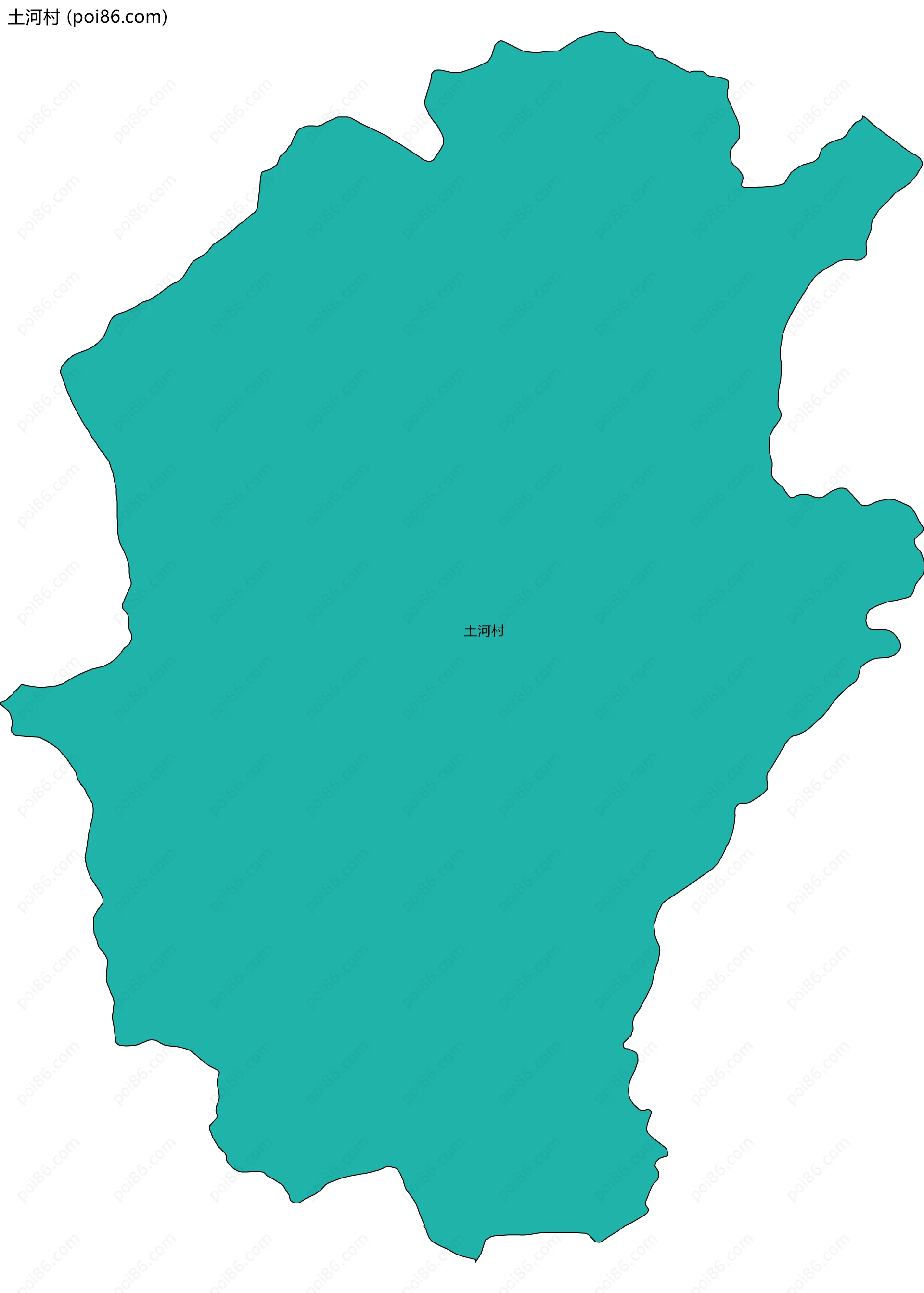 土河村边界地图