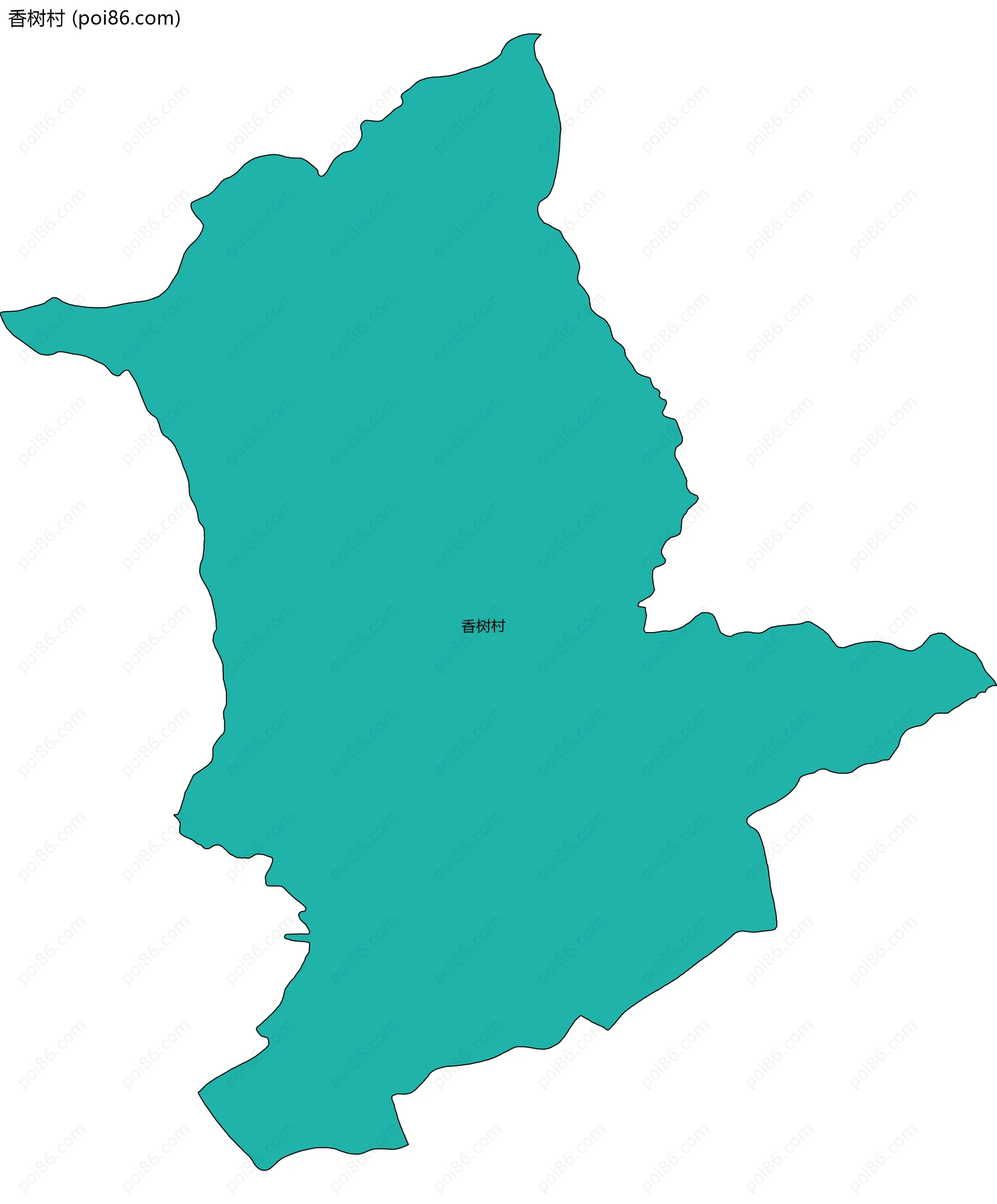 香树村边界地图