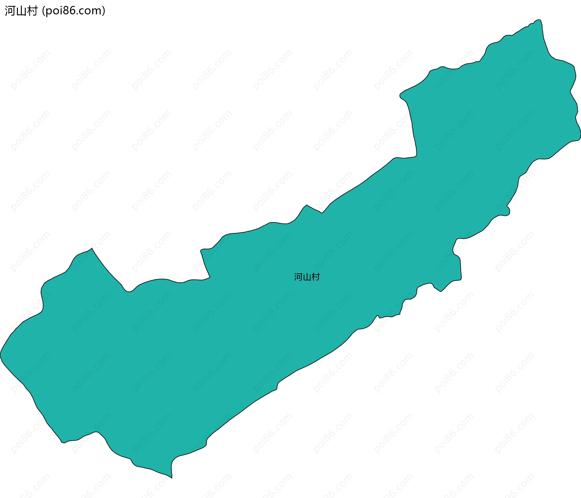 河山村边界地图