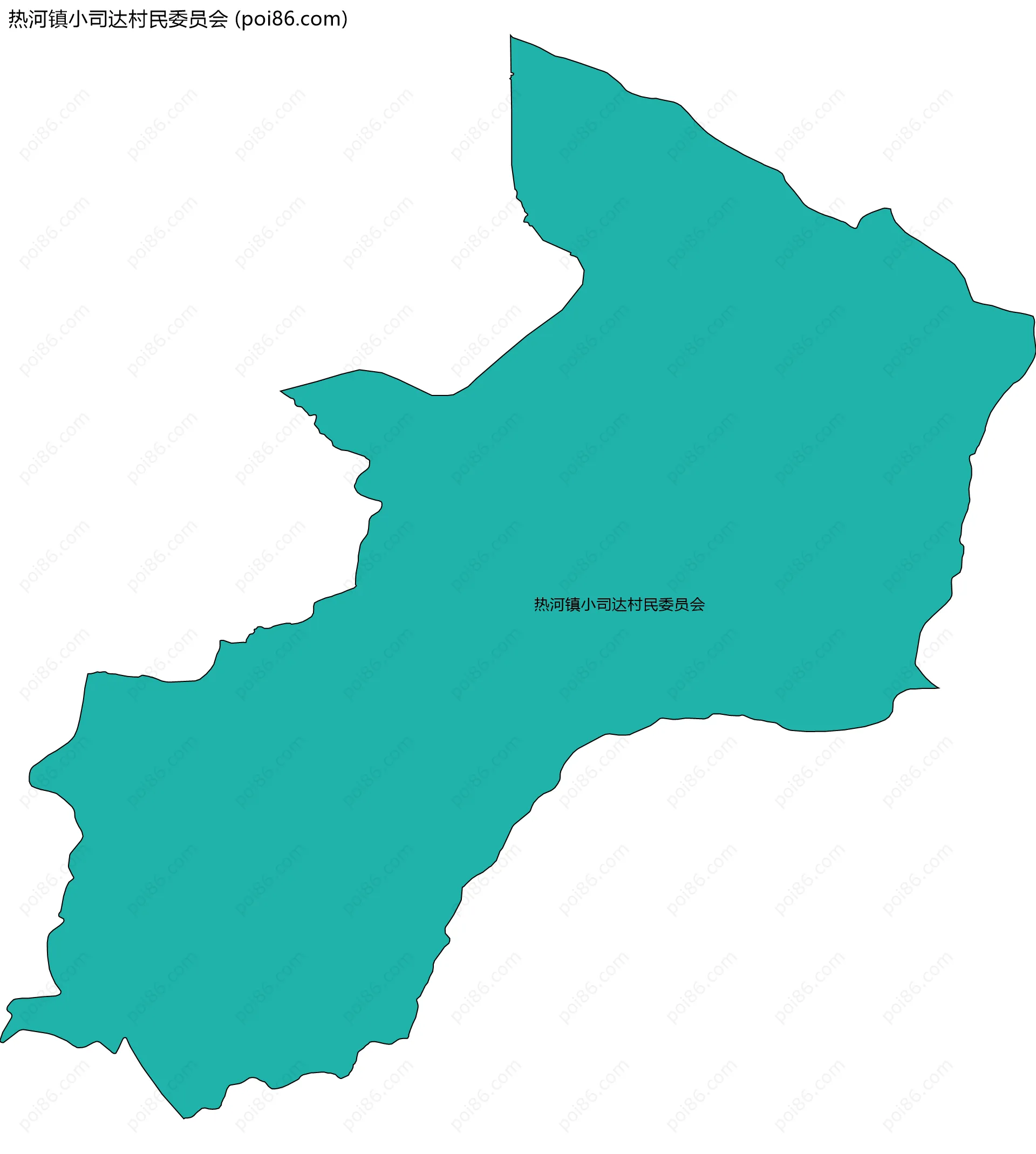 热河镇小司达村民委员会边界地图