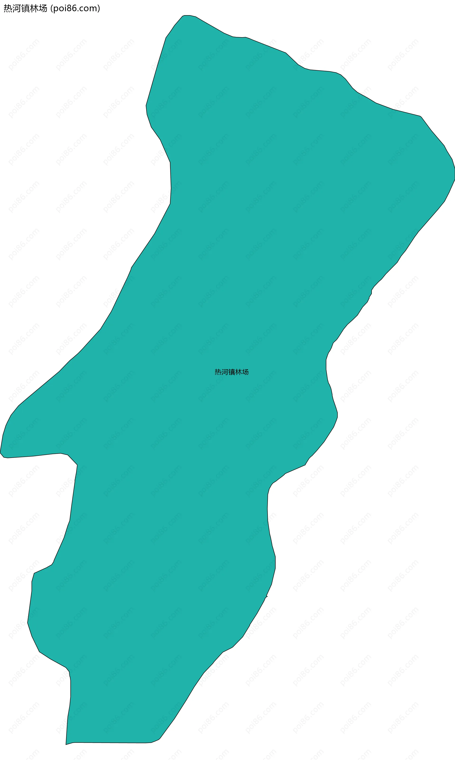 热河镇林场边界地图