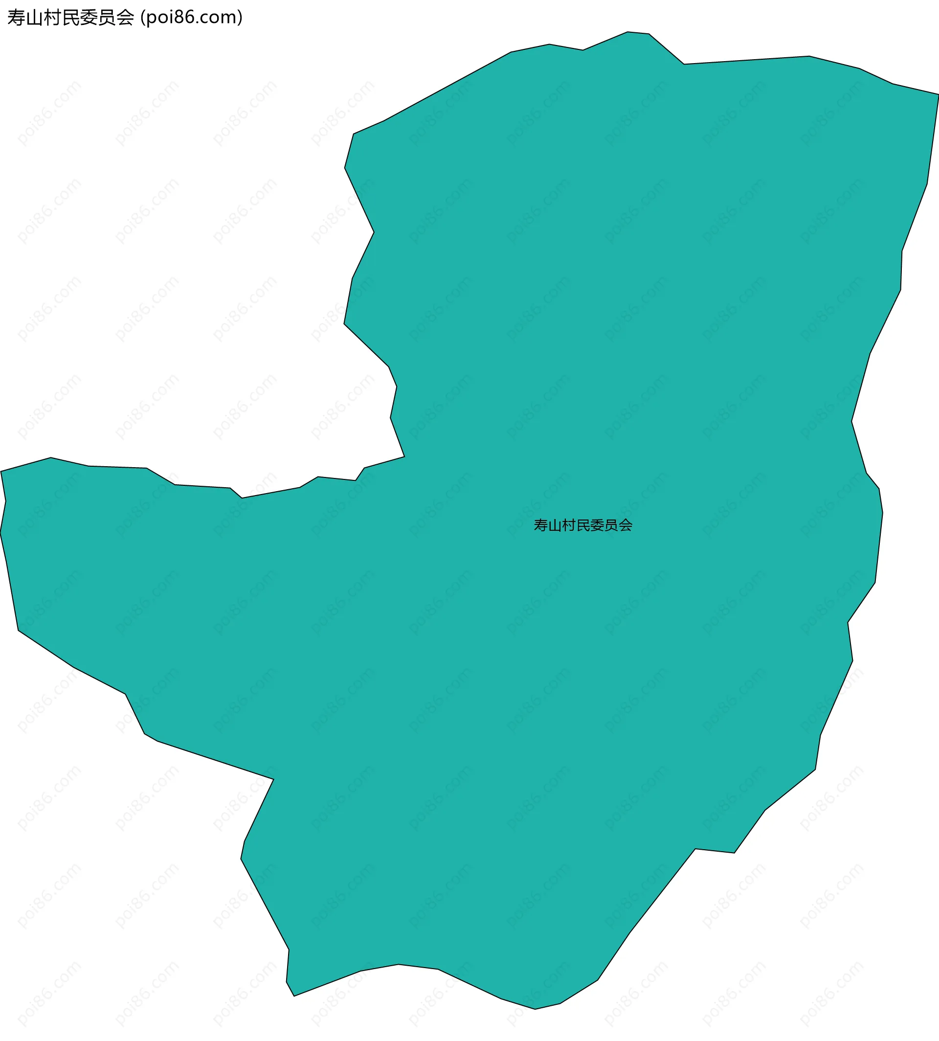 寿山村民委员会边界地图