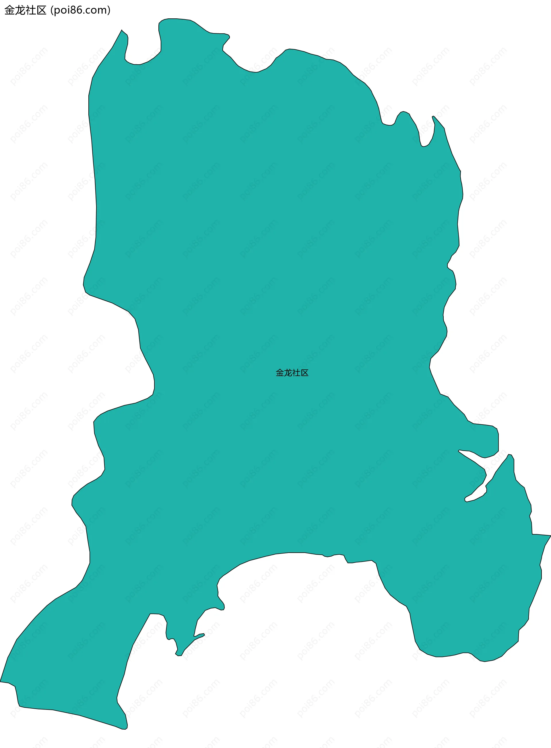 金龙社区边界地图