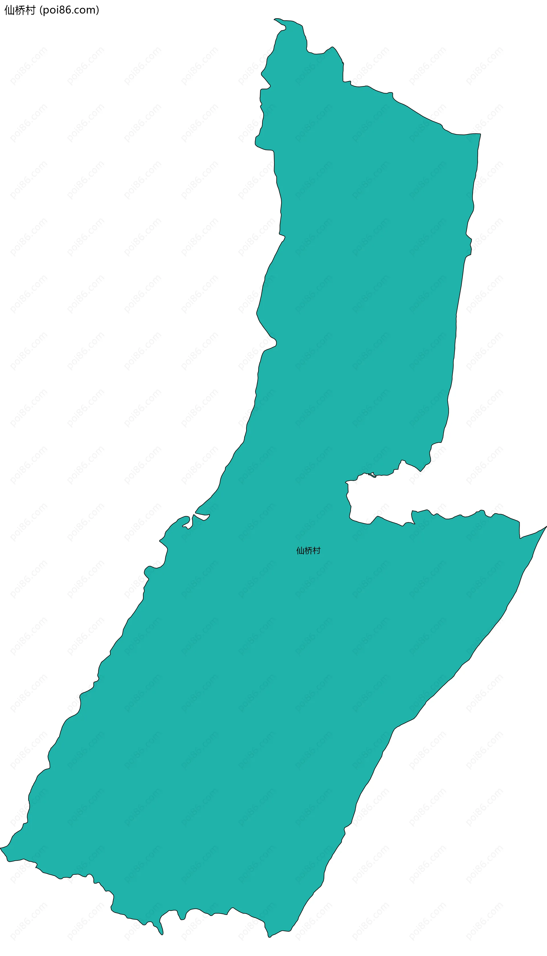 仙桥村边界地图