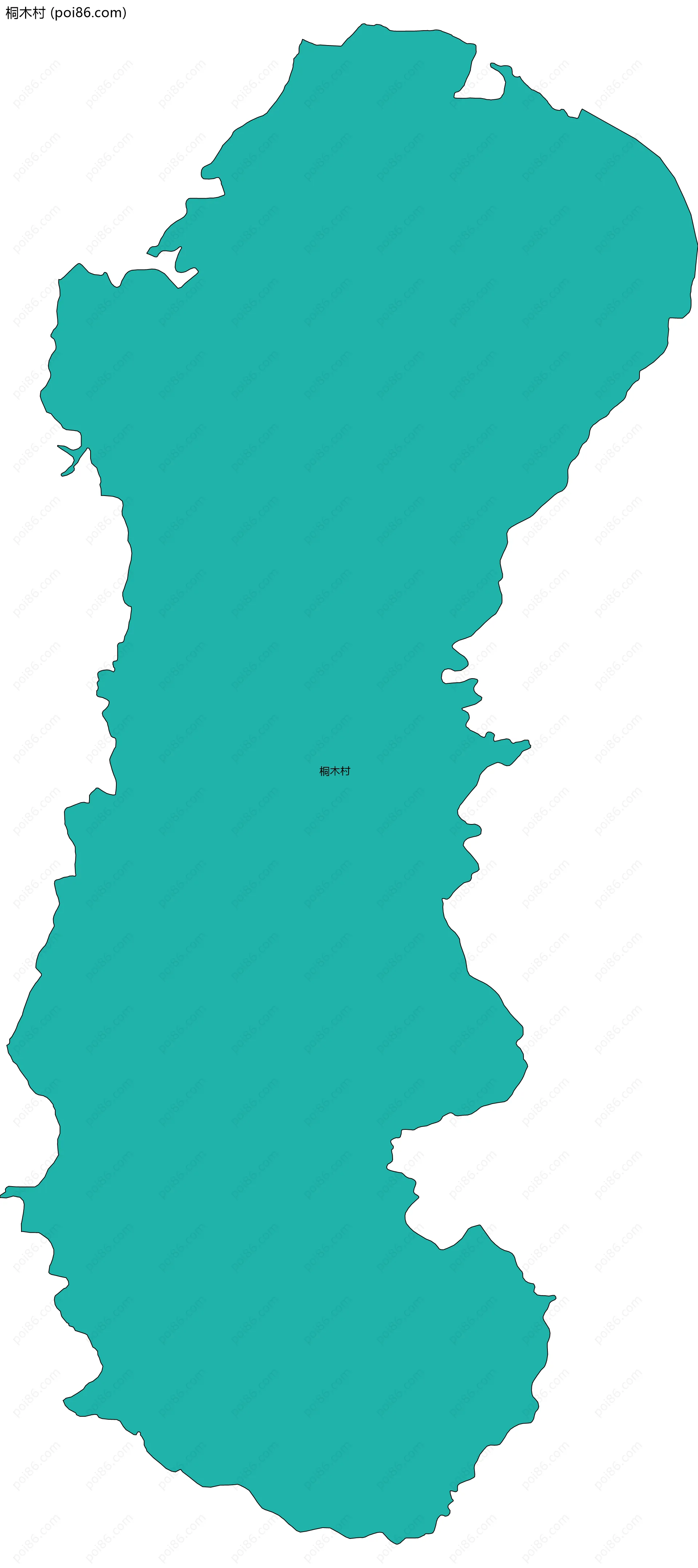 桐木村边界地图