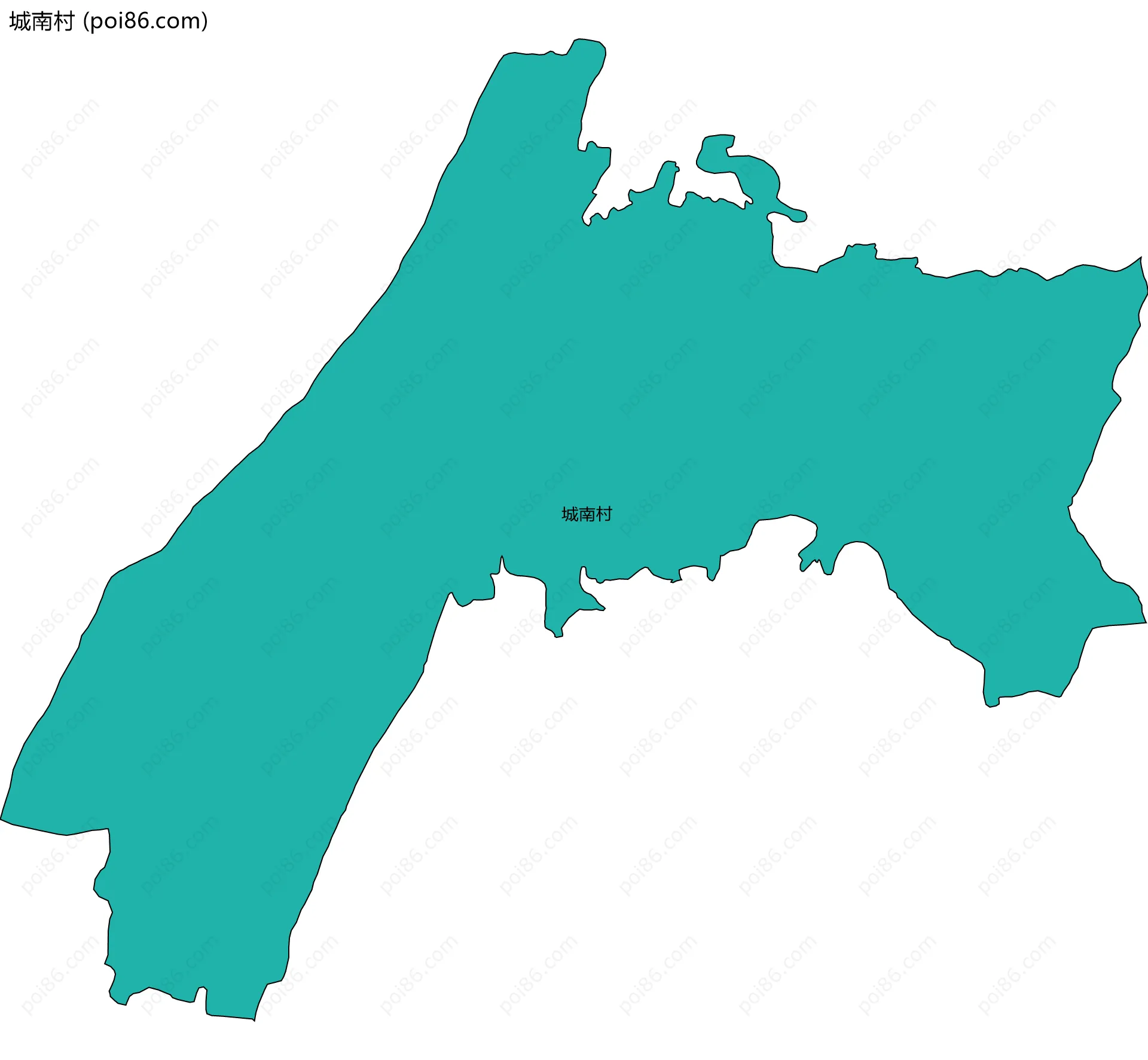 城南村边界地图