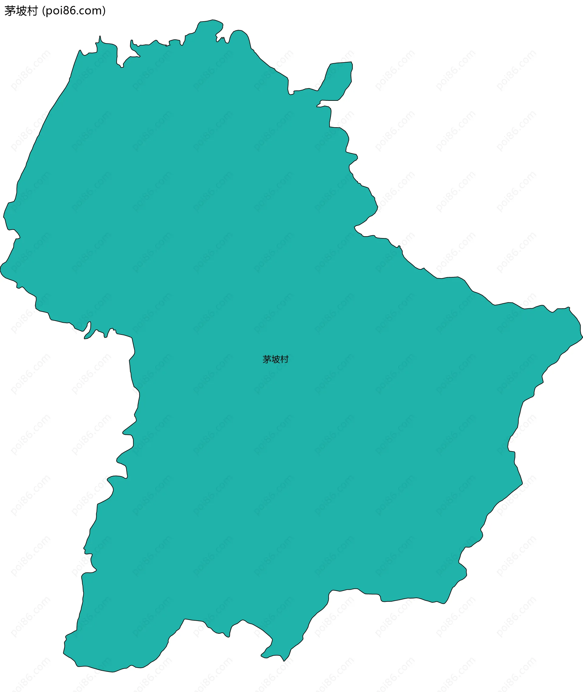 茅坡村边界地图