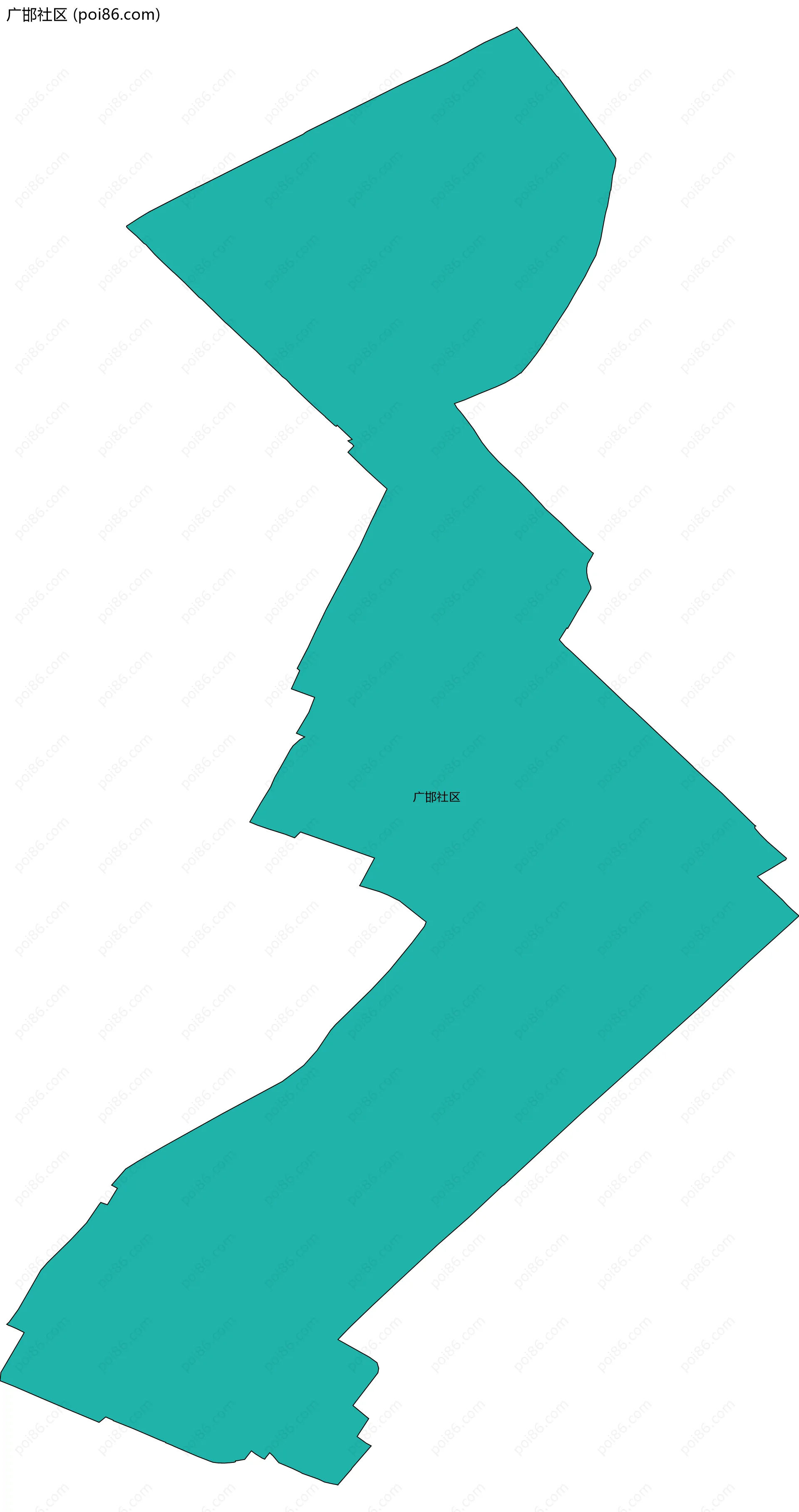 广邯社区边界地图