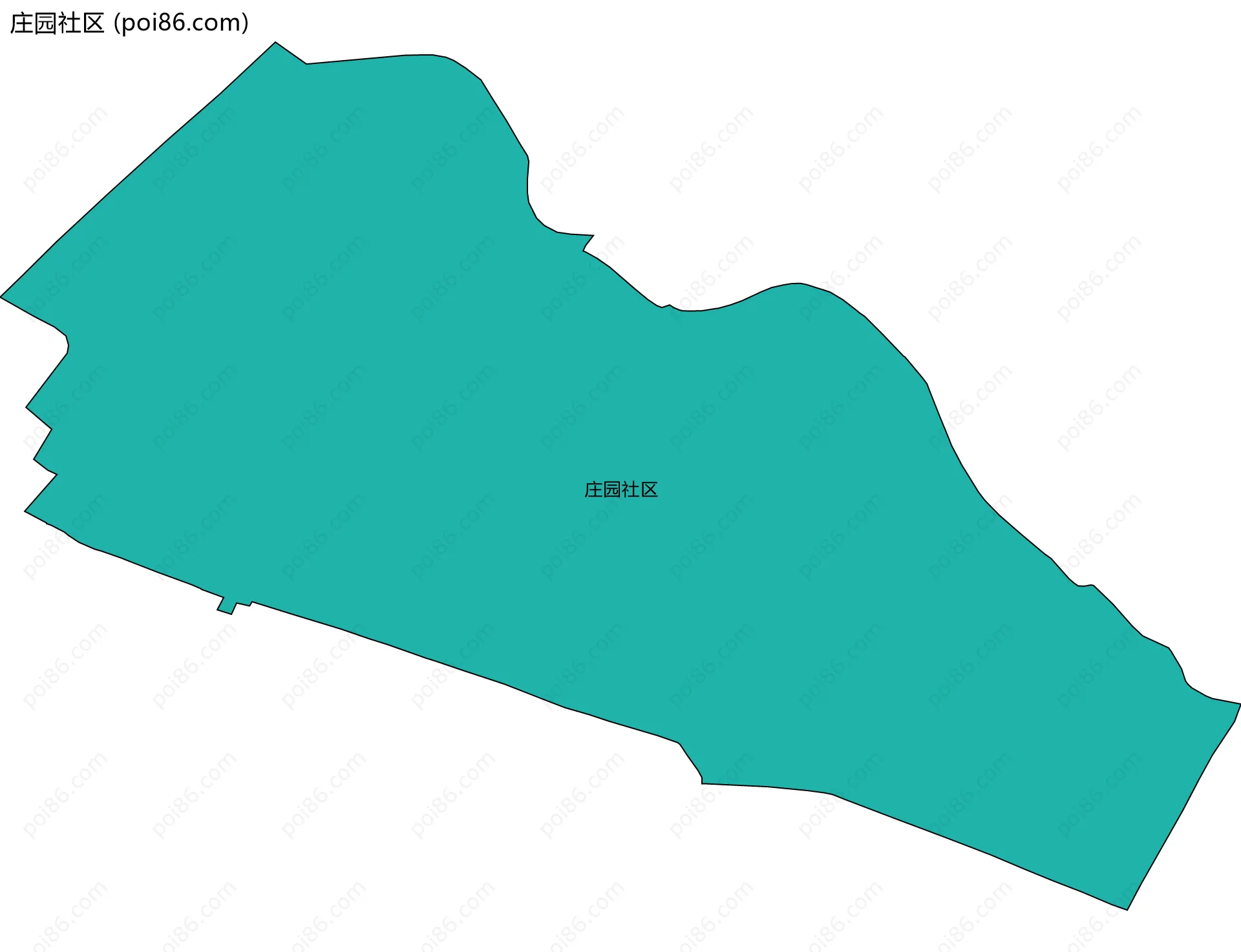 庄园社区边界地图