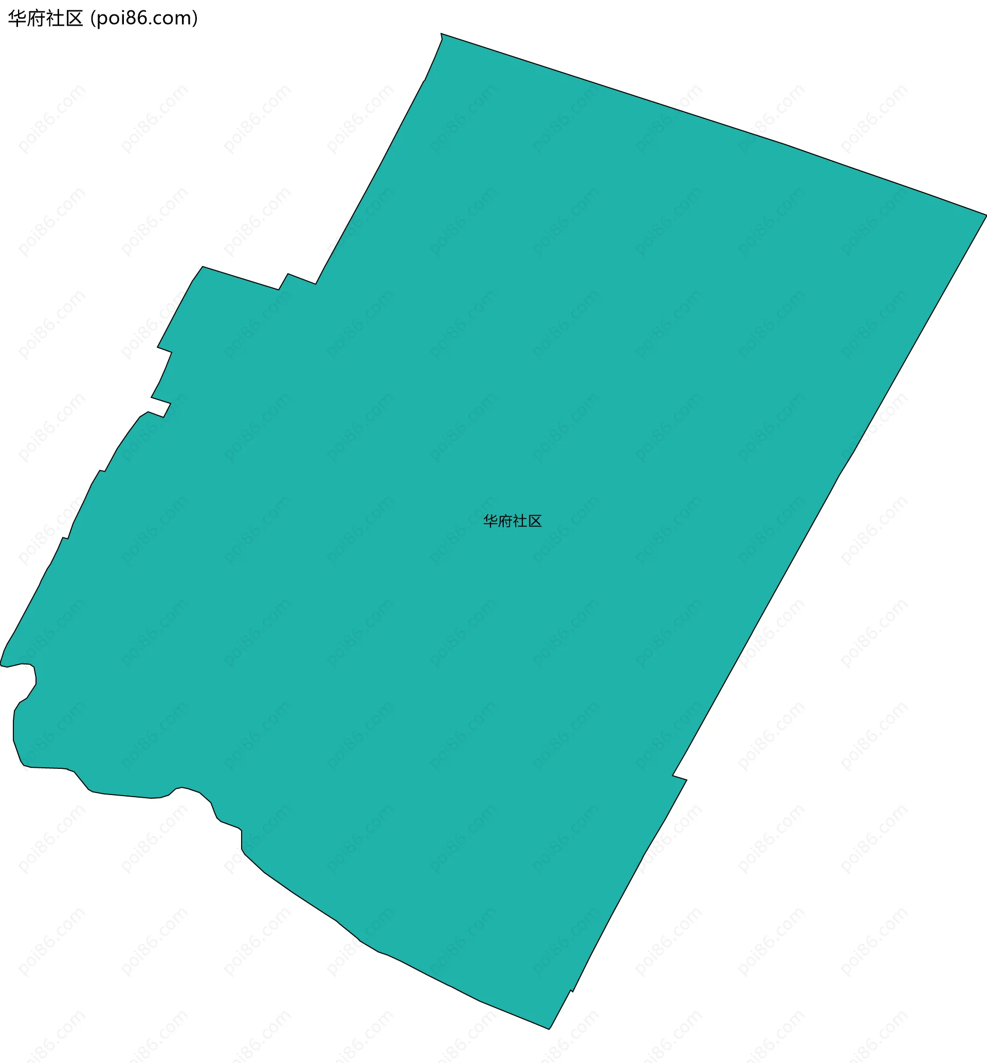 华府社区边界地图