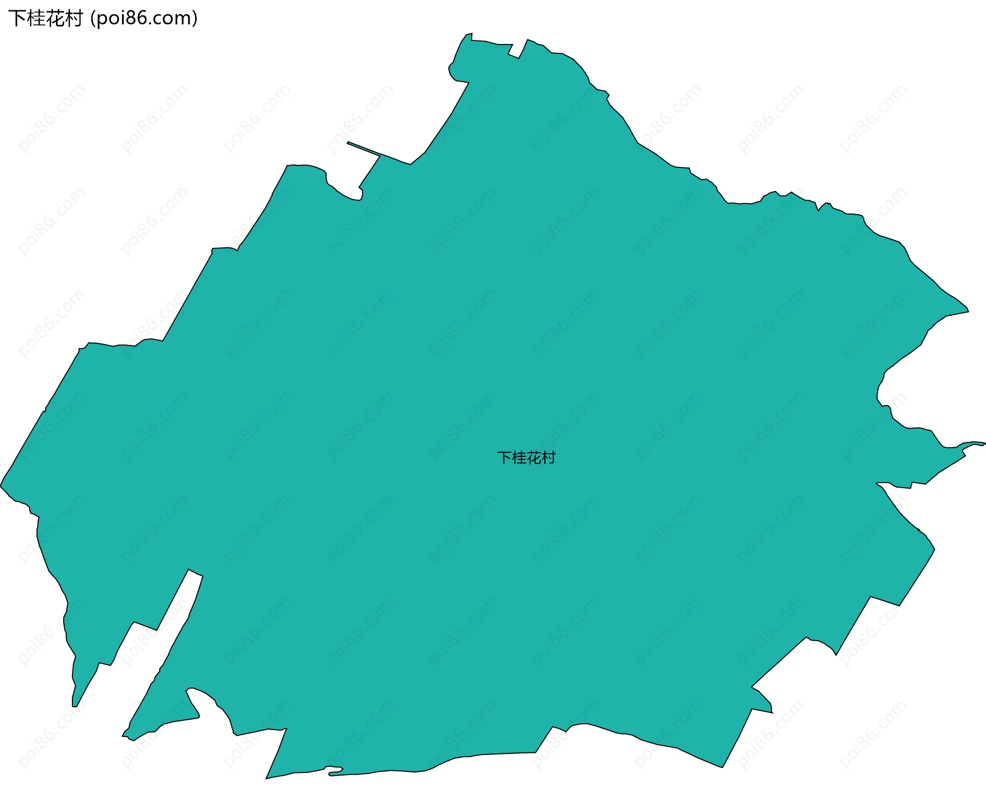 下桂花村边界地图
