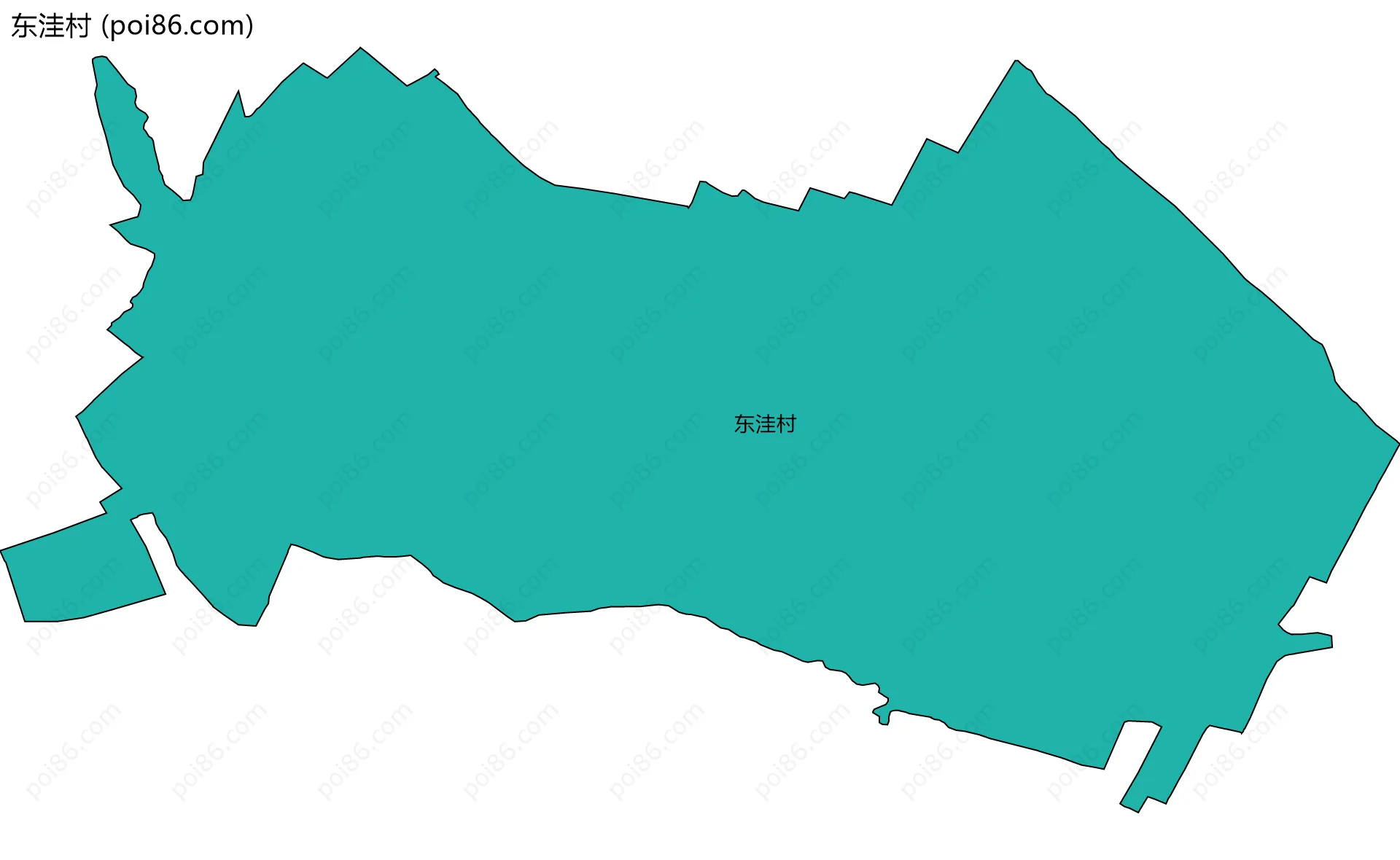 东洼村边界地图