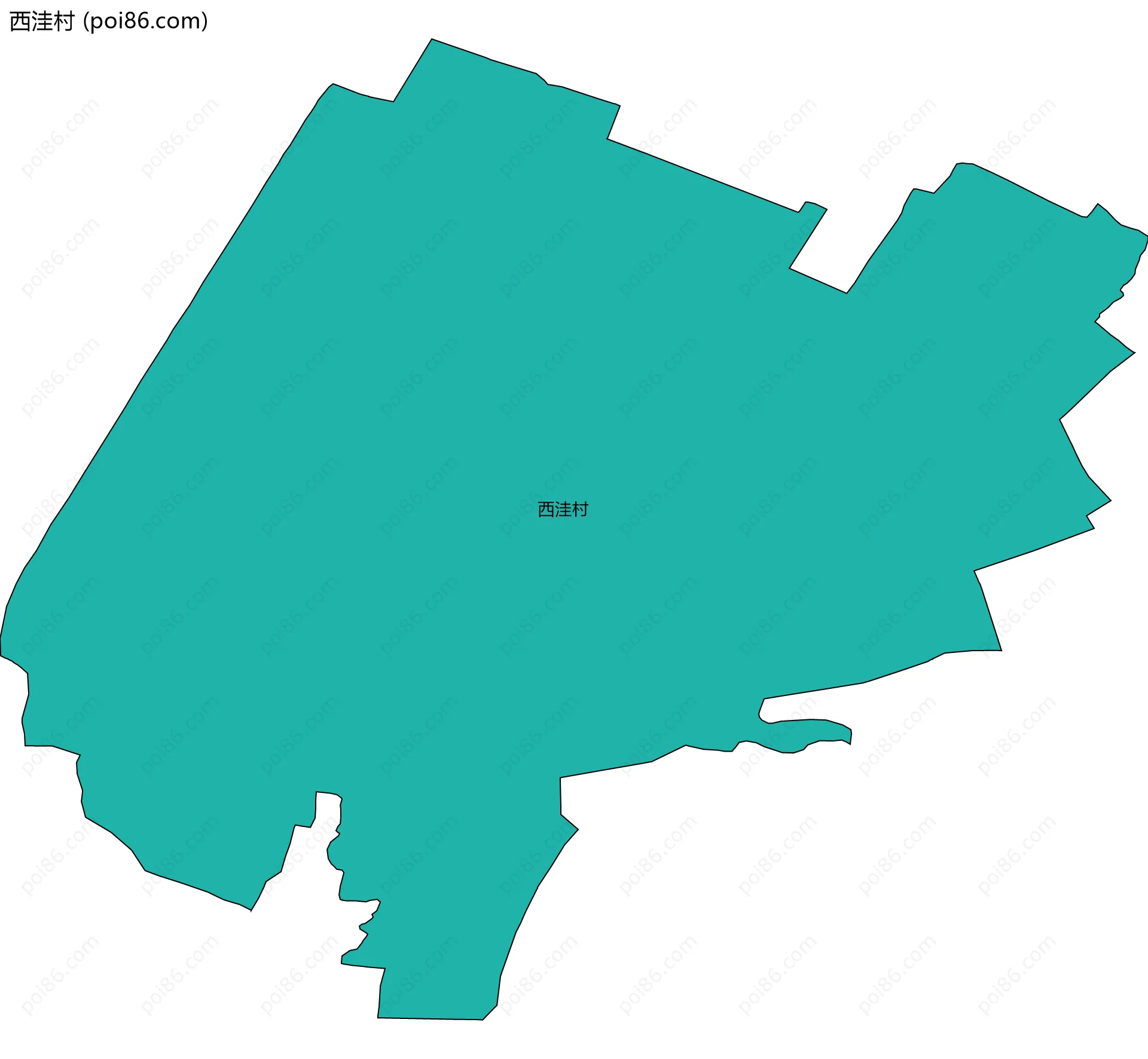 西洼村边界地图