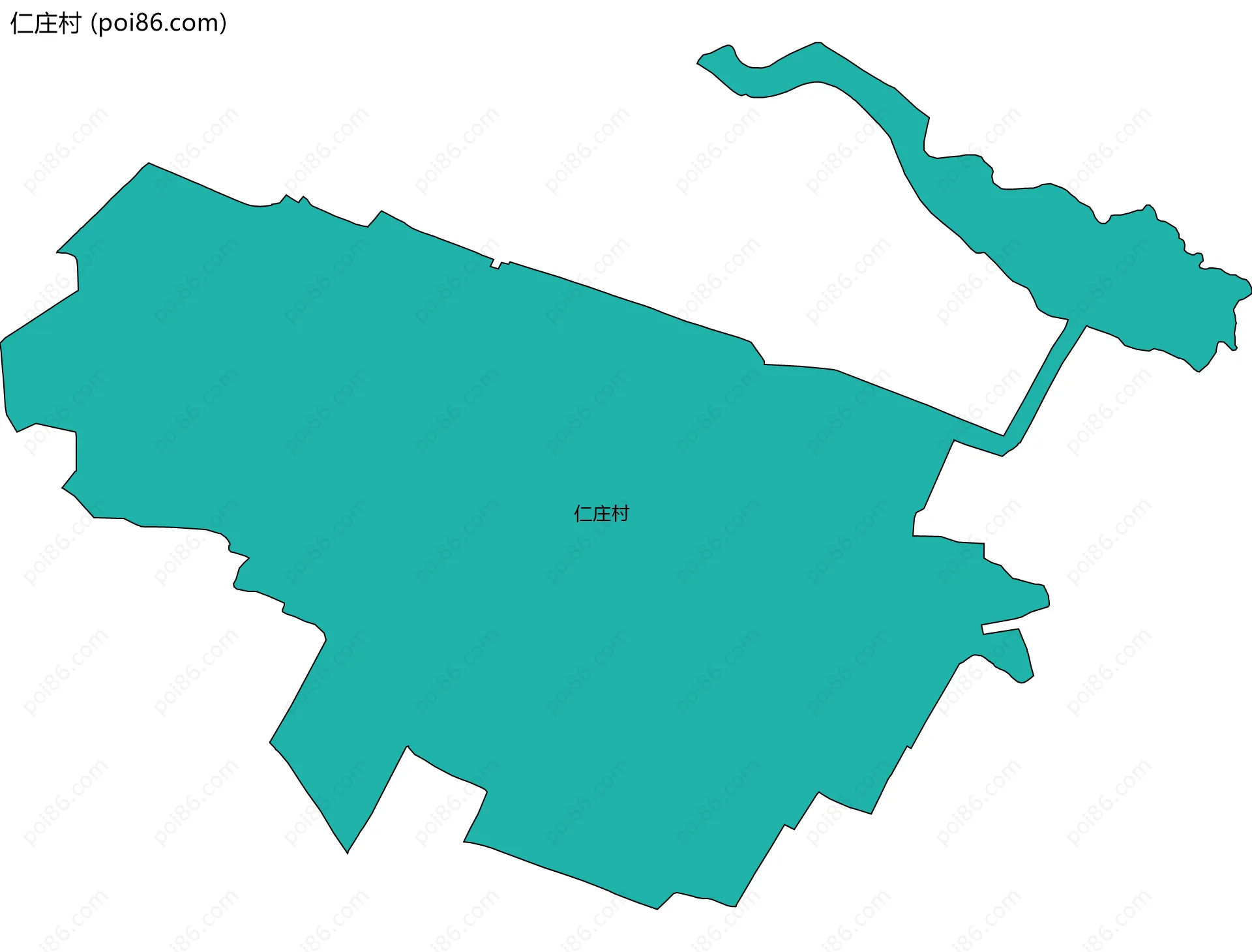 仁庄村边界地图