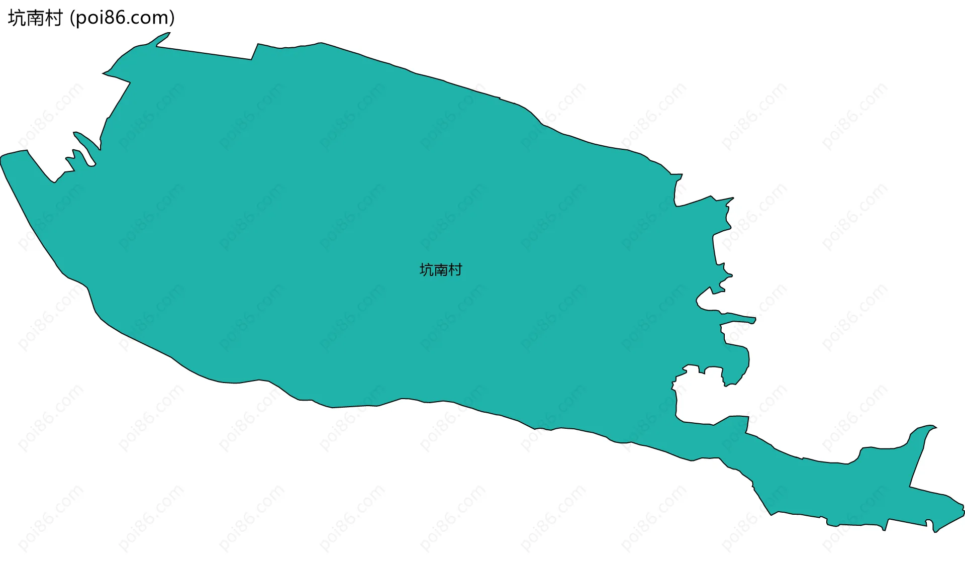 坑南村边界地图