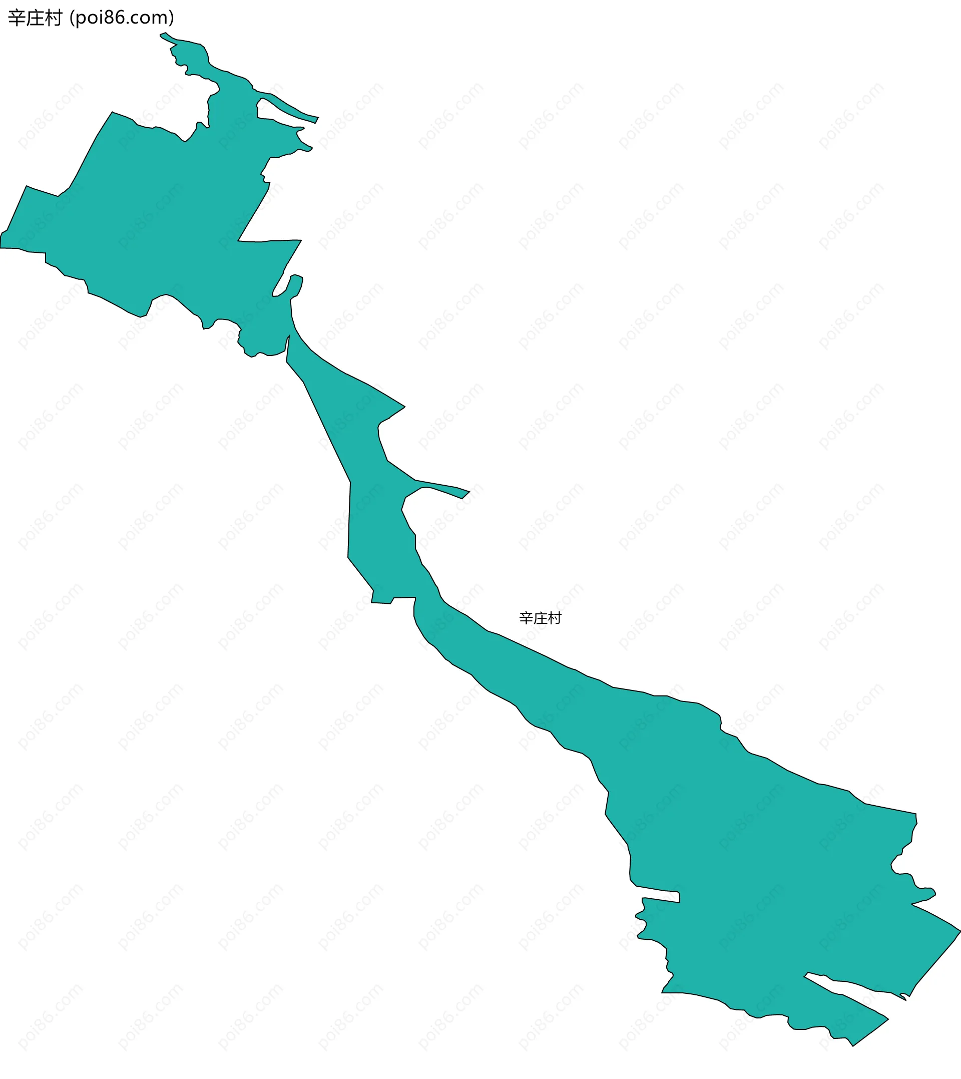 辛庄村边界地图