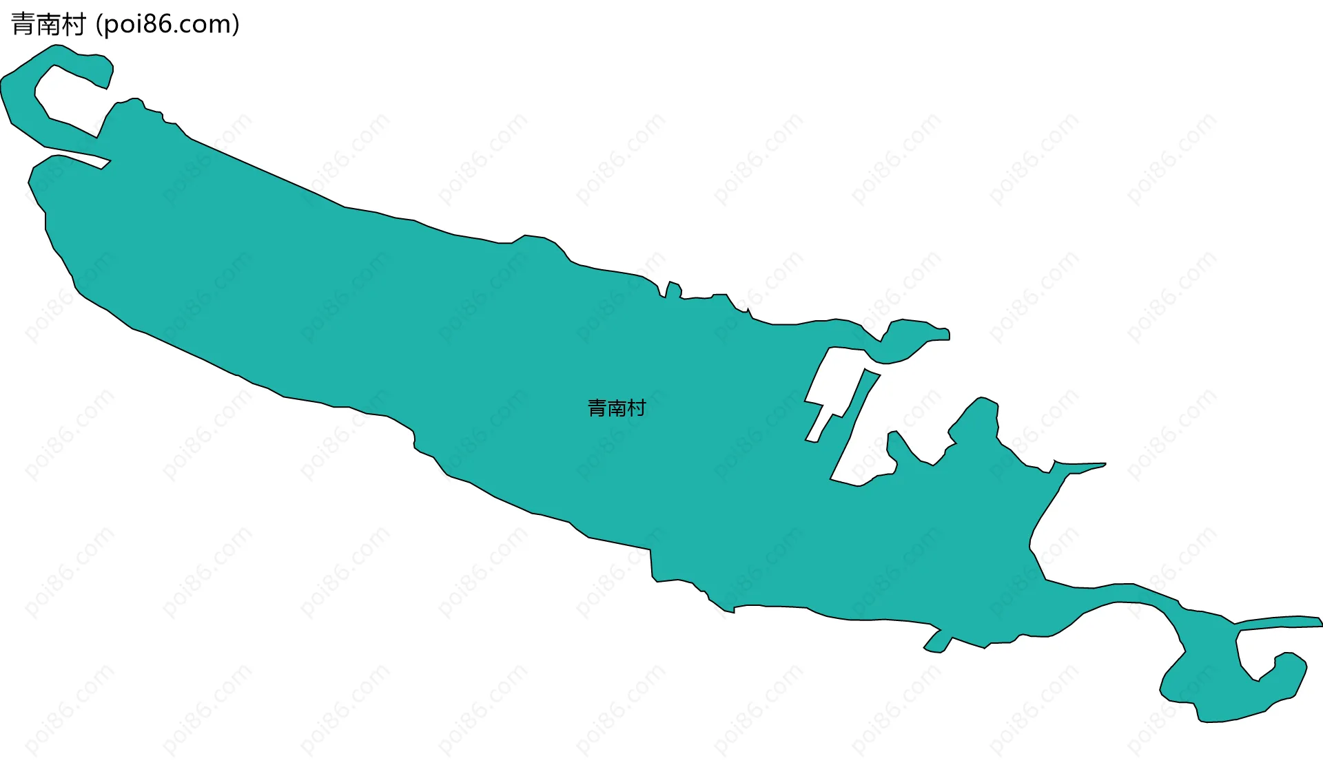 青南村边界地图