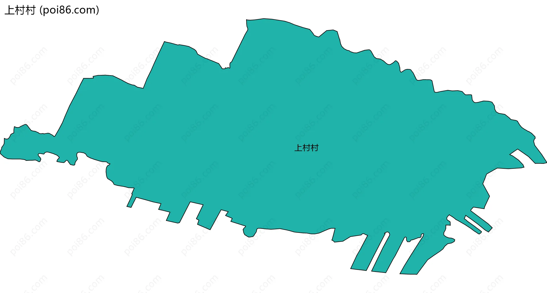 上村村边界地图