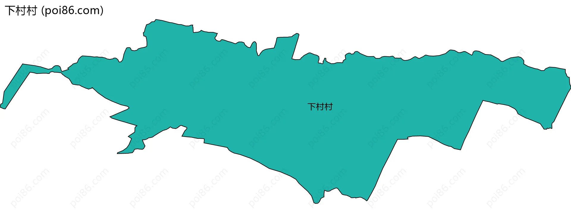 下村村边界地图