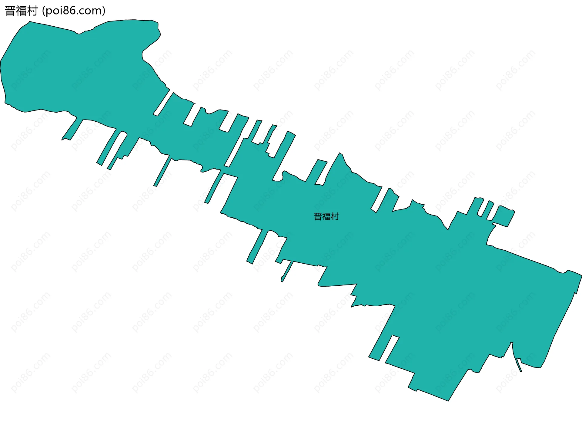 晋福村边界地图