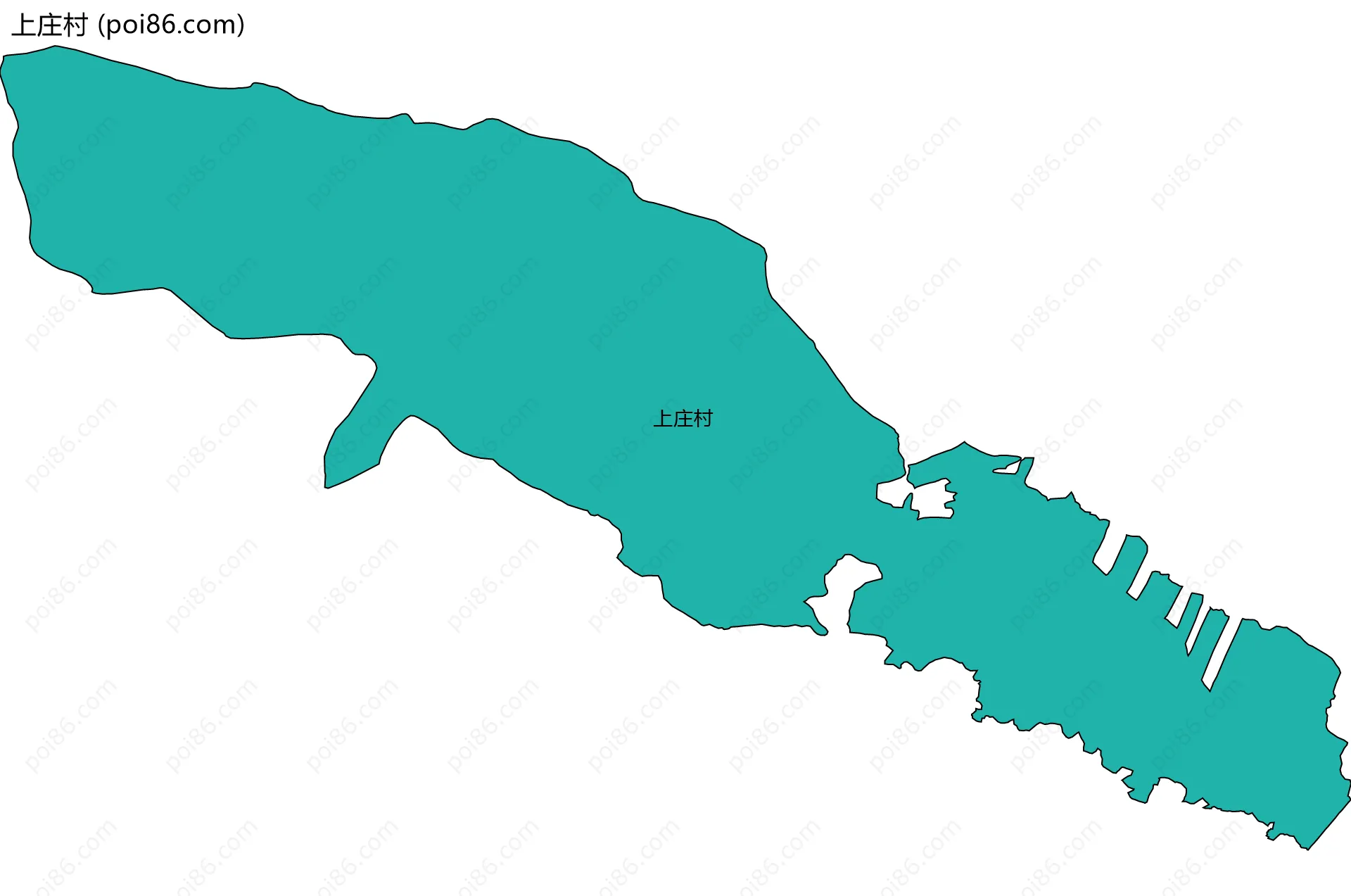 上庄村边界地图