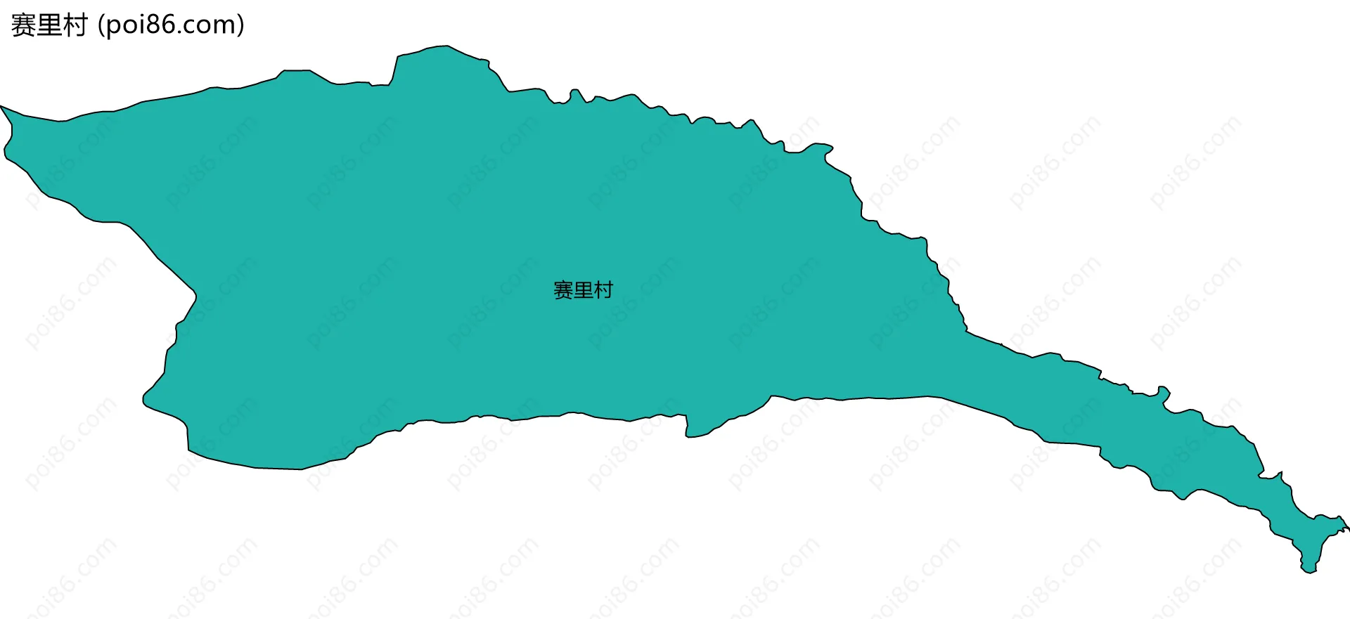 赛里村边界地图