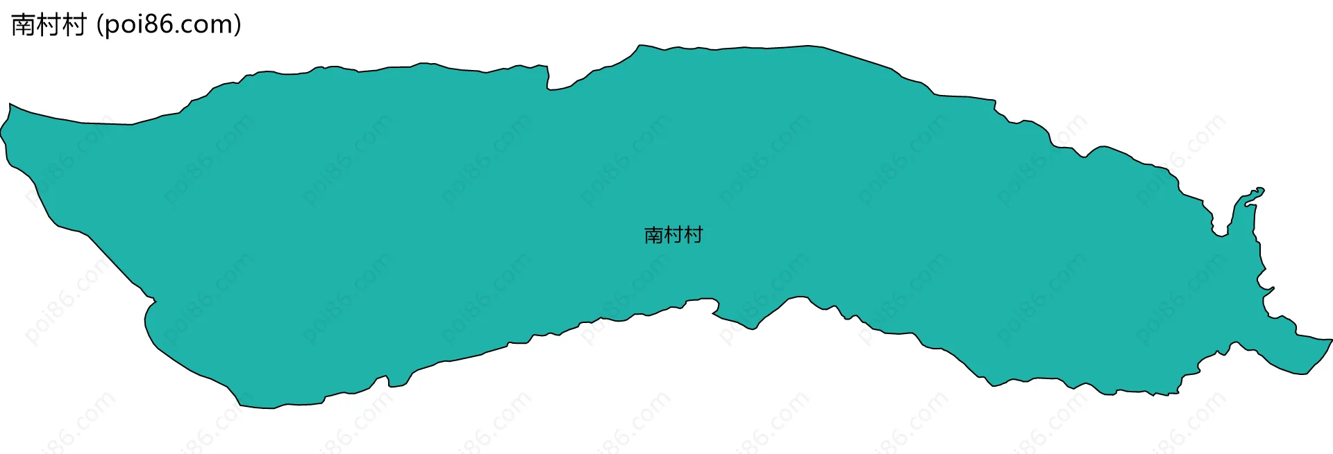 南村村边界地图