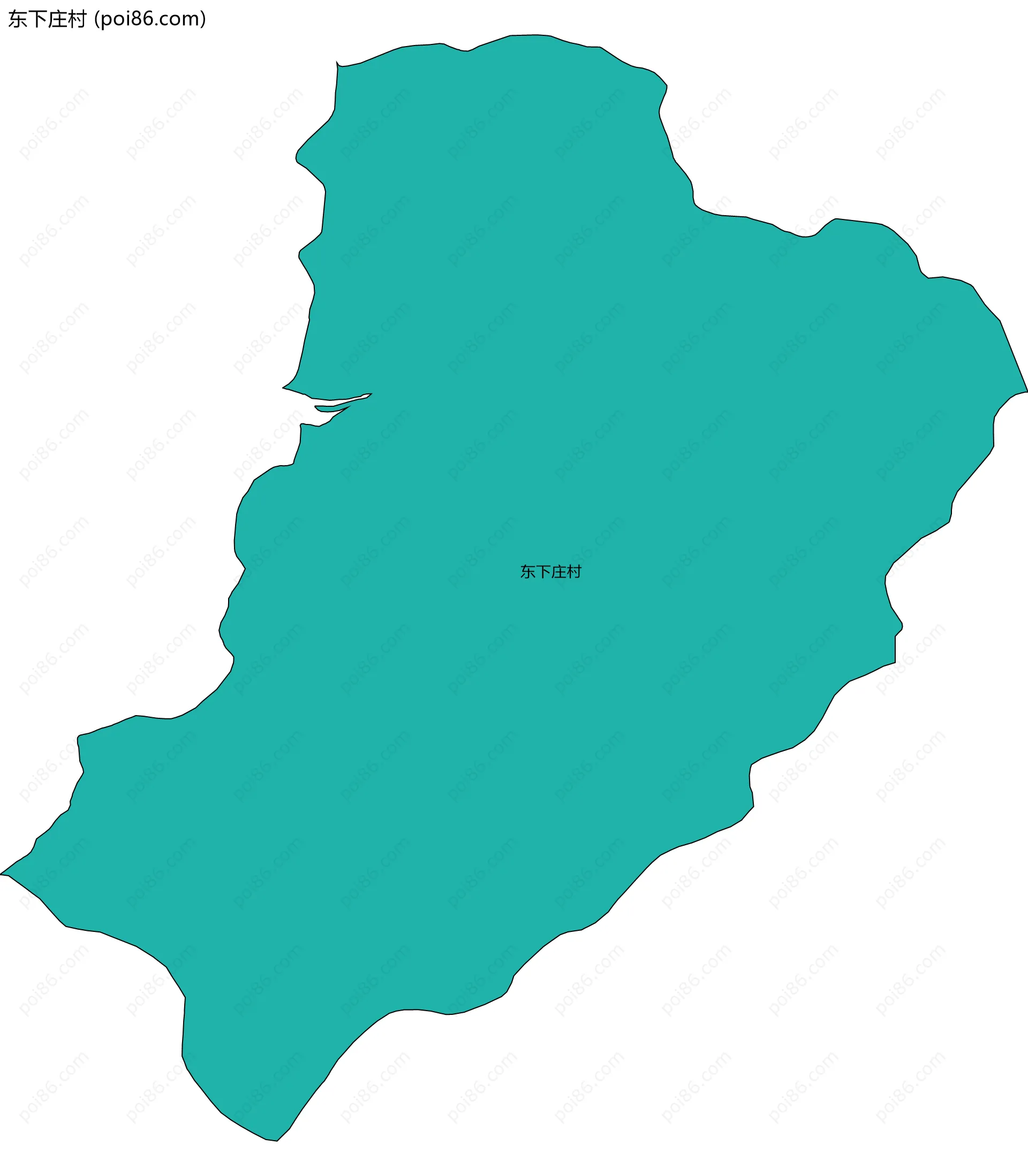 东下庄村边界地图