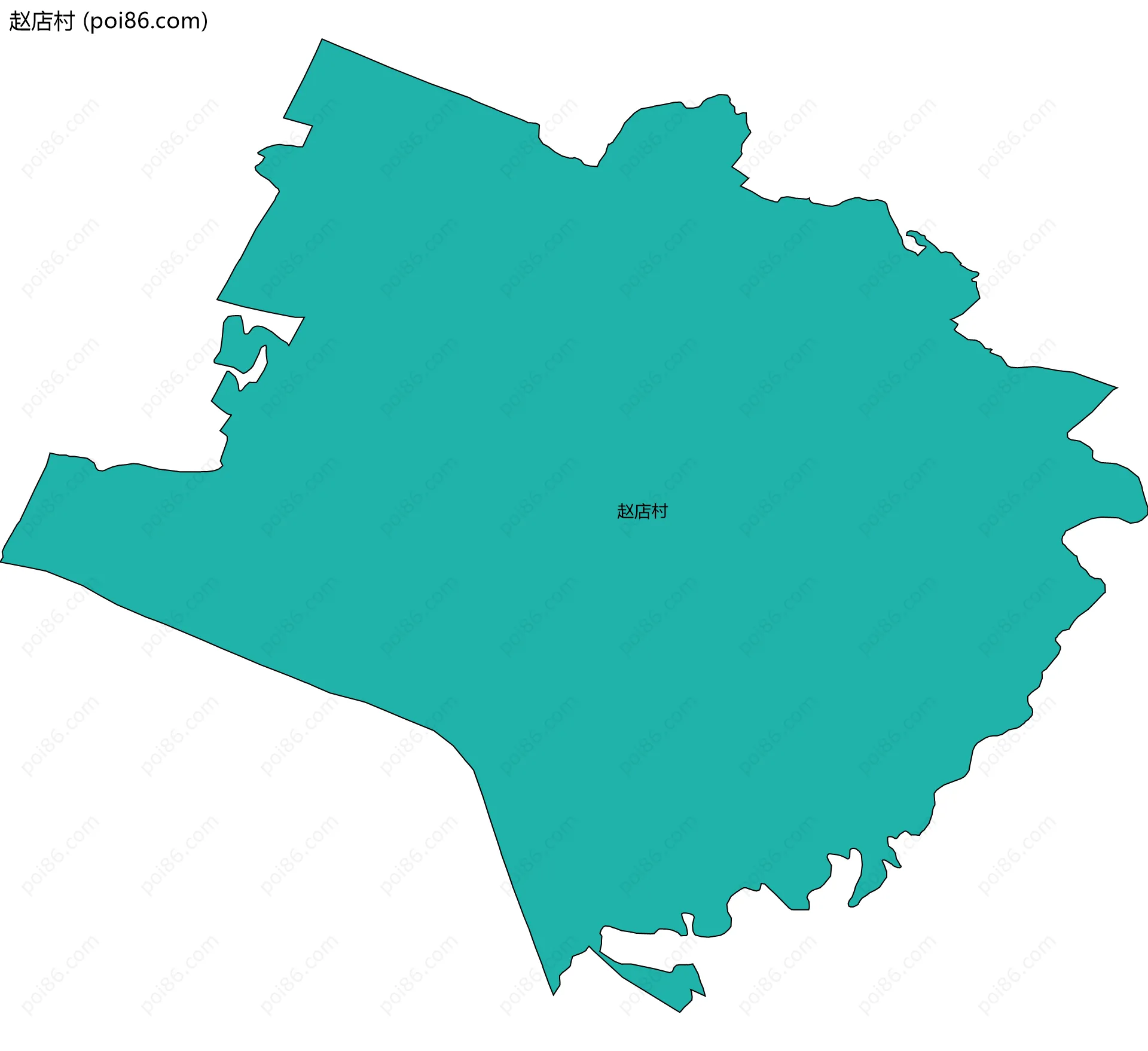 赵店村边界地图