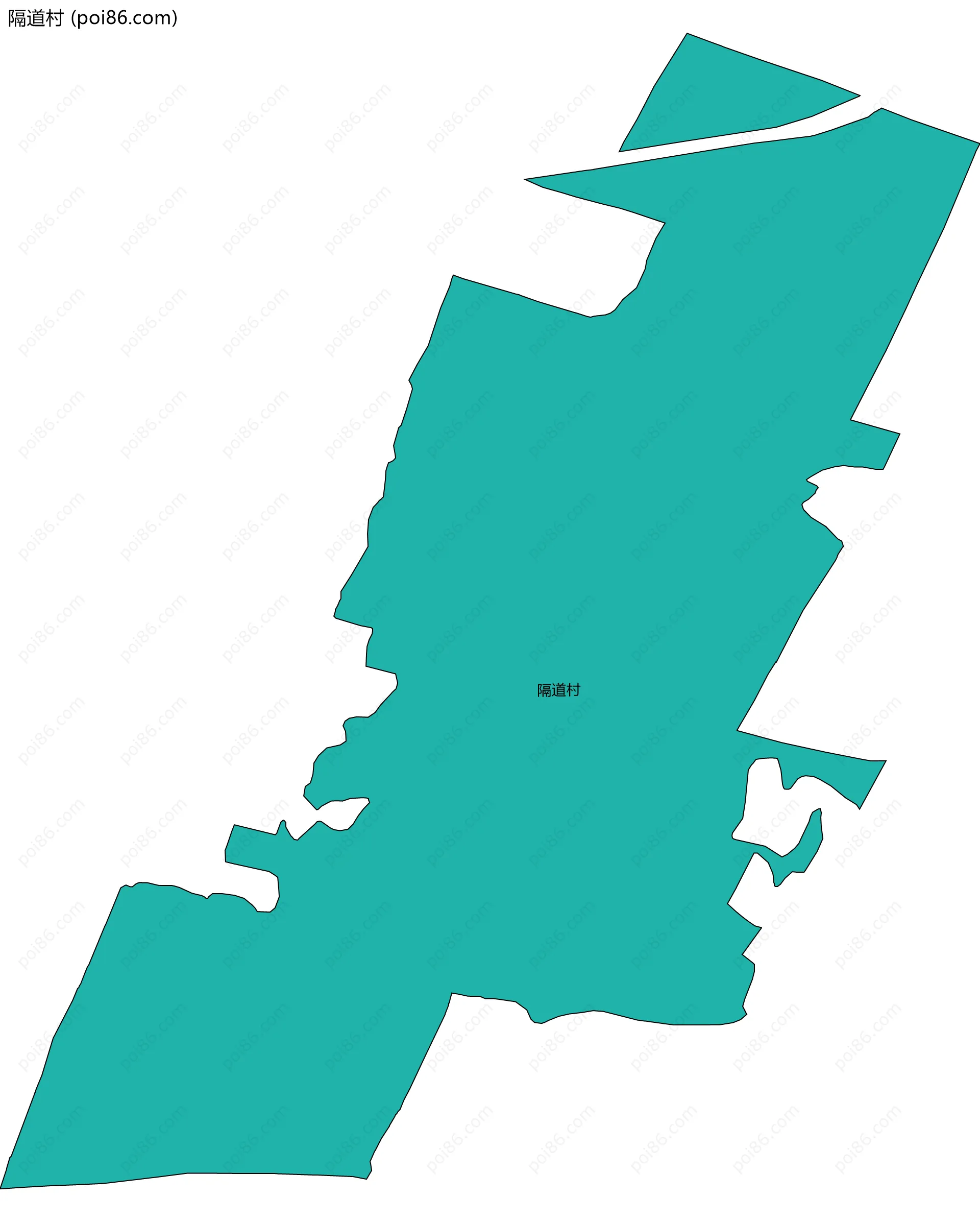 隔道村边界地图