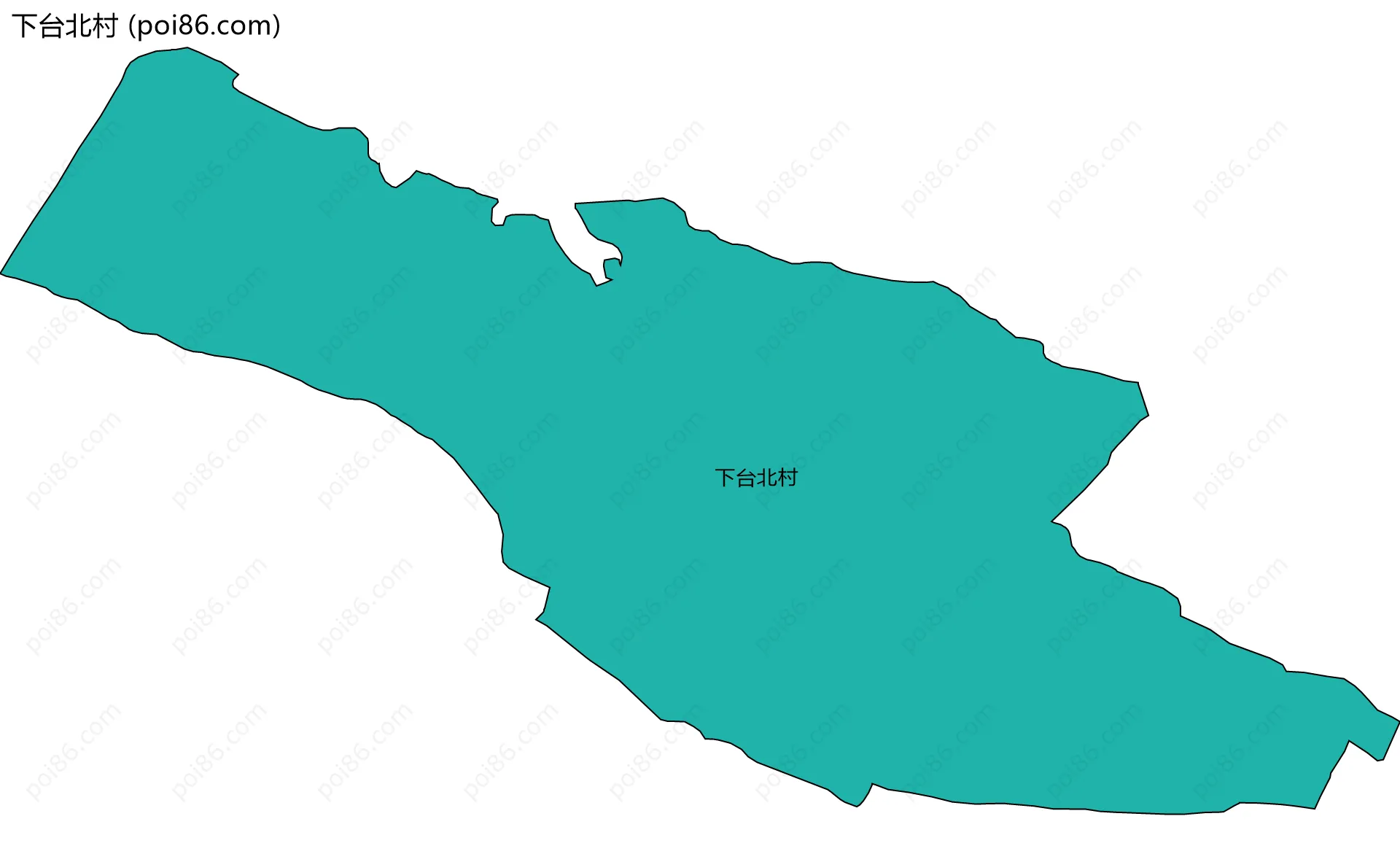 下台北村边界地图