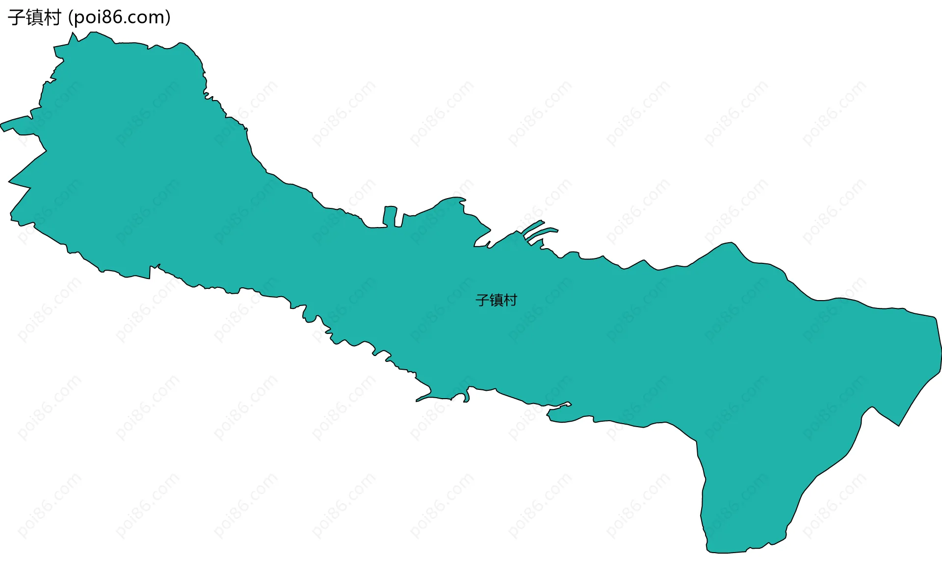 子镇村边界地图