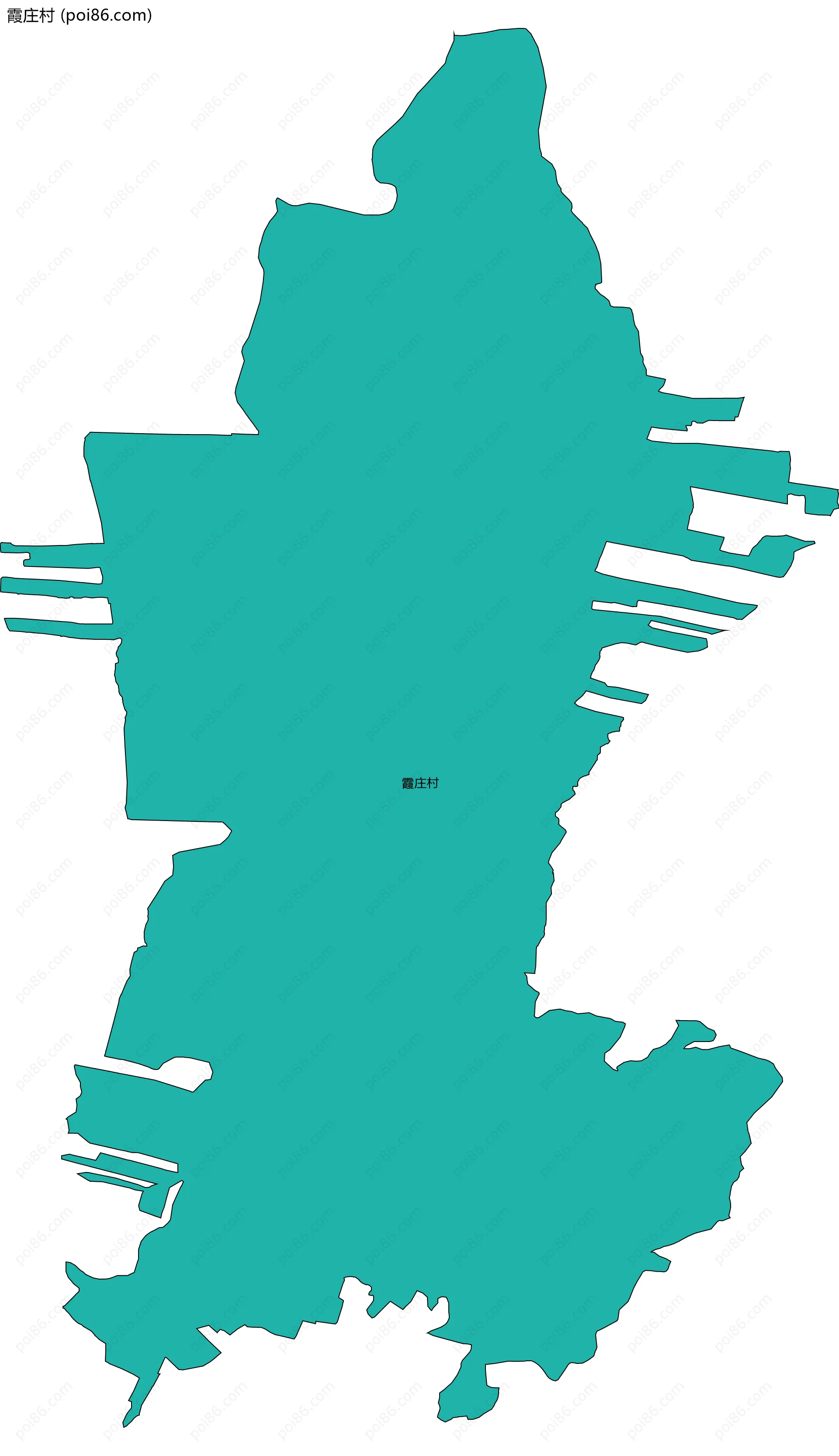 霞庄村边界地图