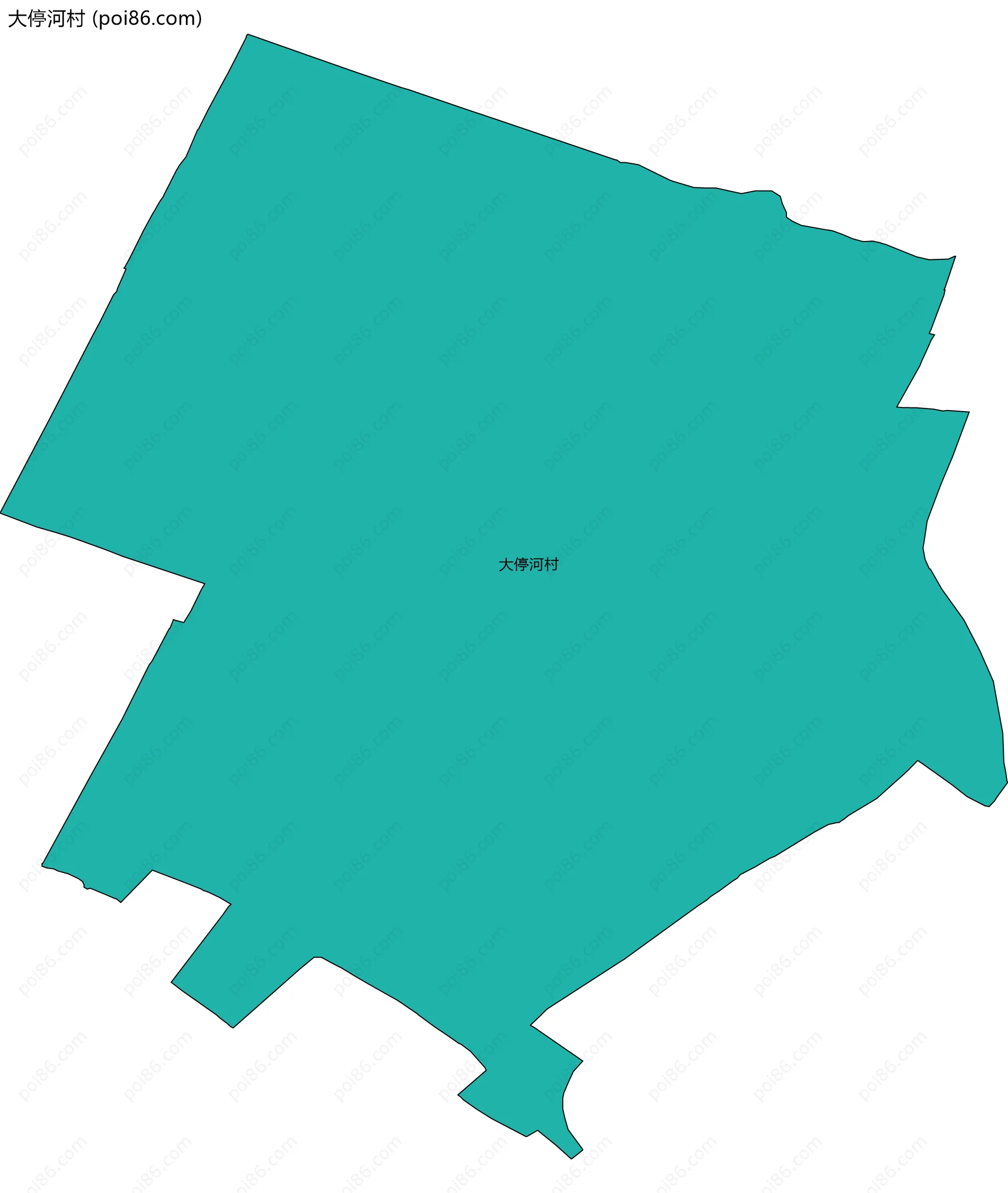 大停河村边界地图