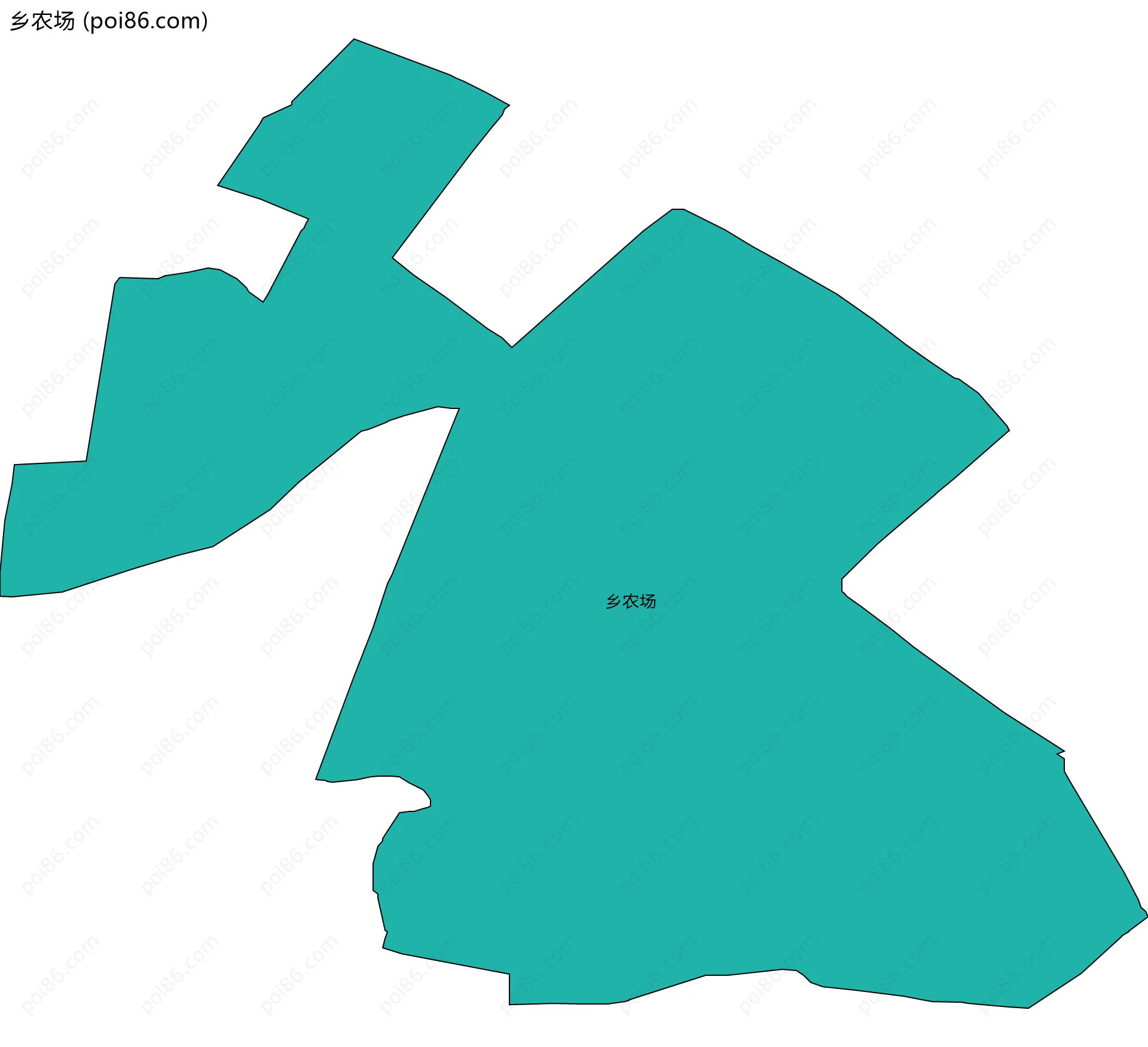 乡农场边界地图