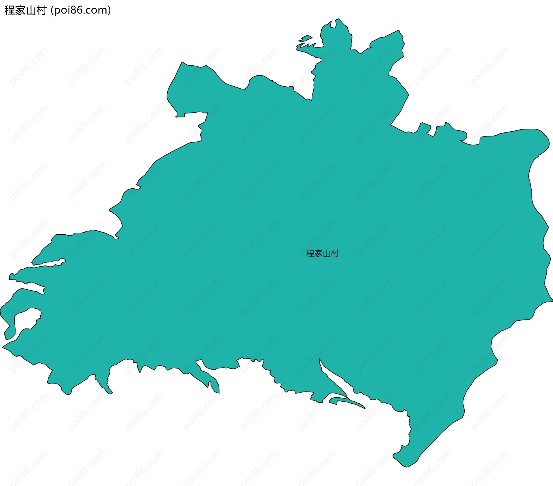 程家山村边界地图