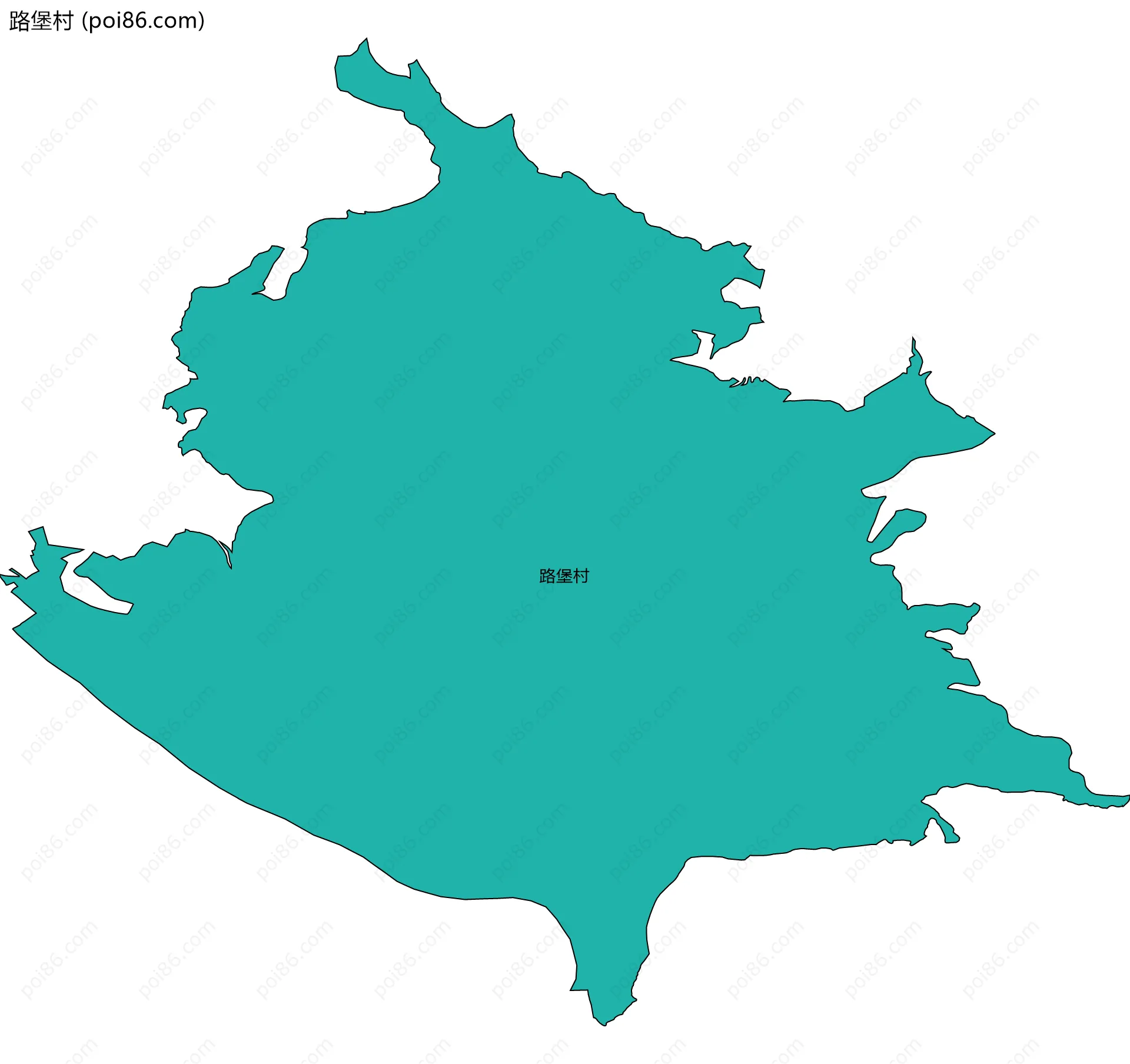路堡村边界地图