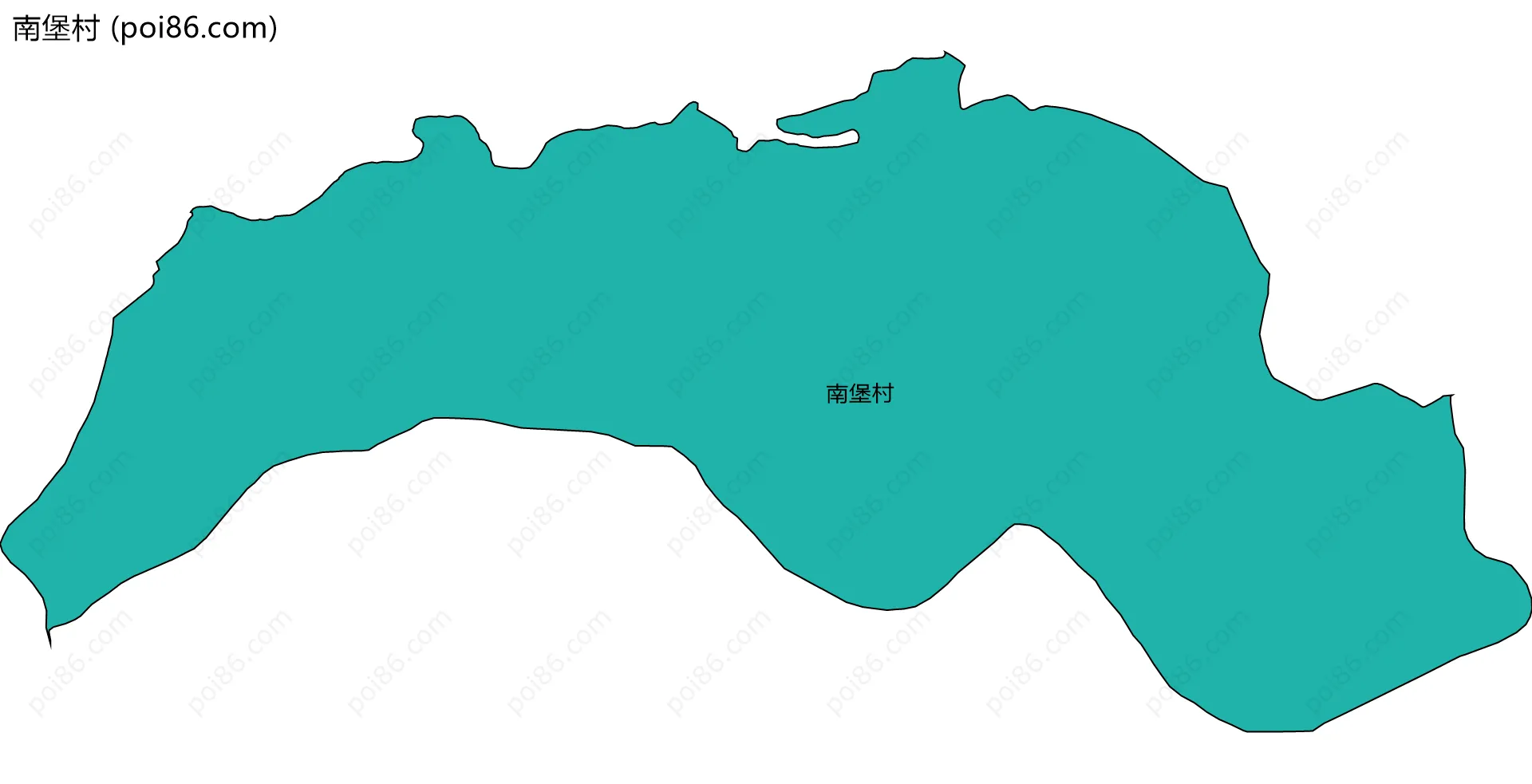 南堡村边界地图