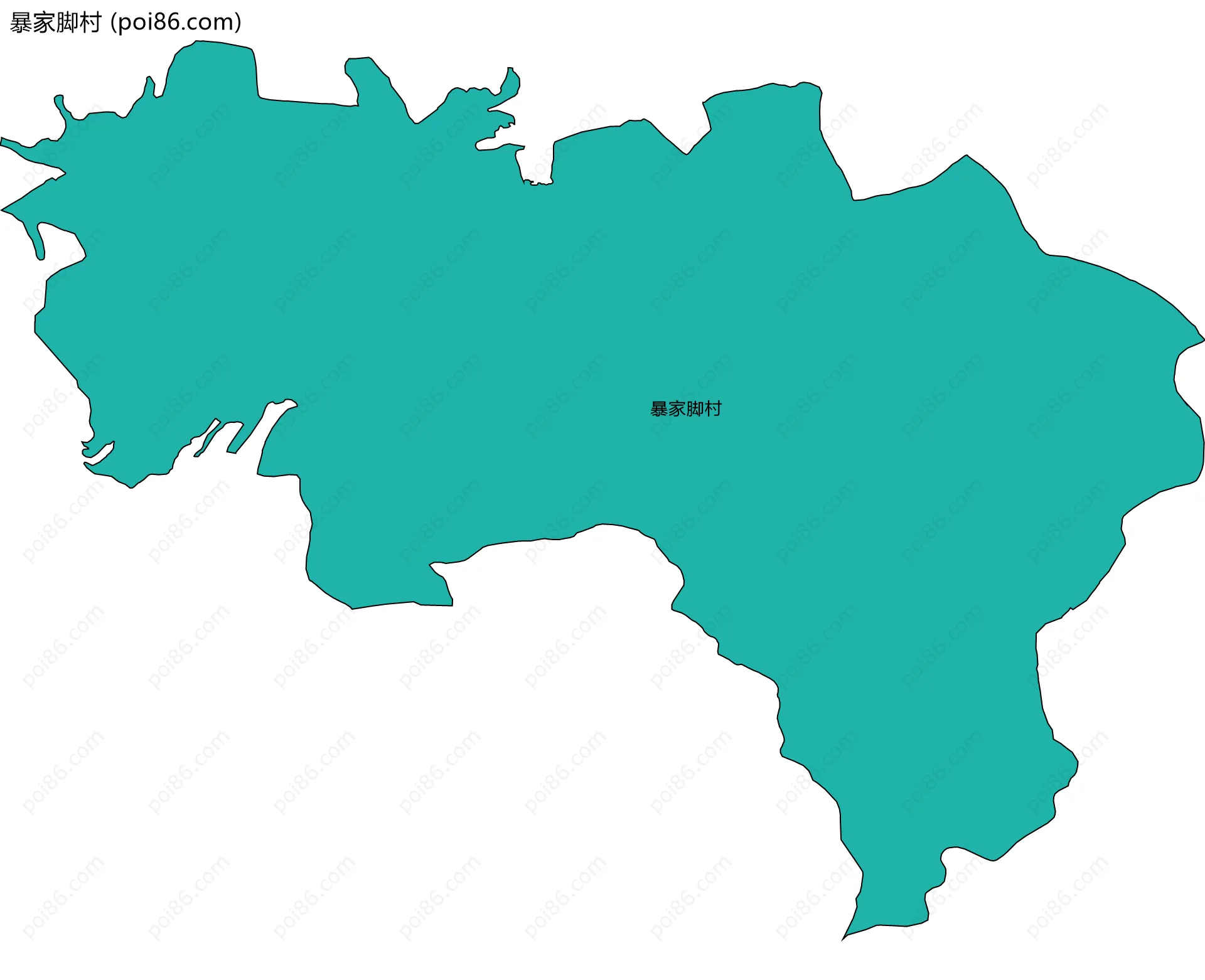 暴家脚村边界地图