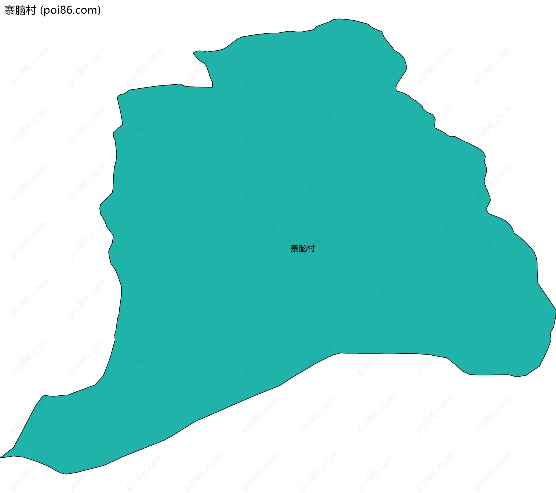 寨脑村边界地图