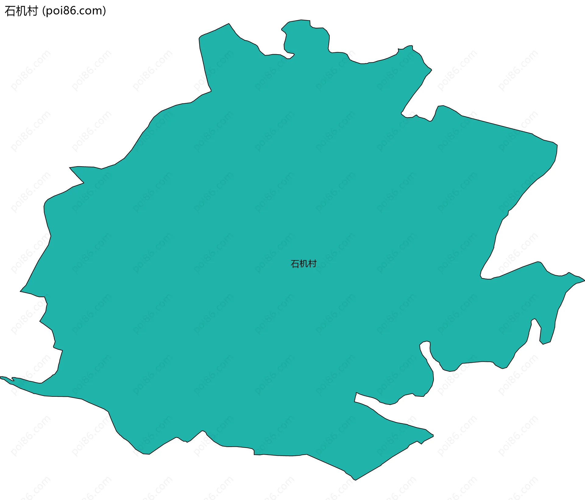 石机村边界地图