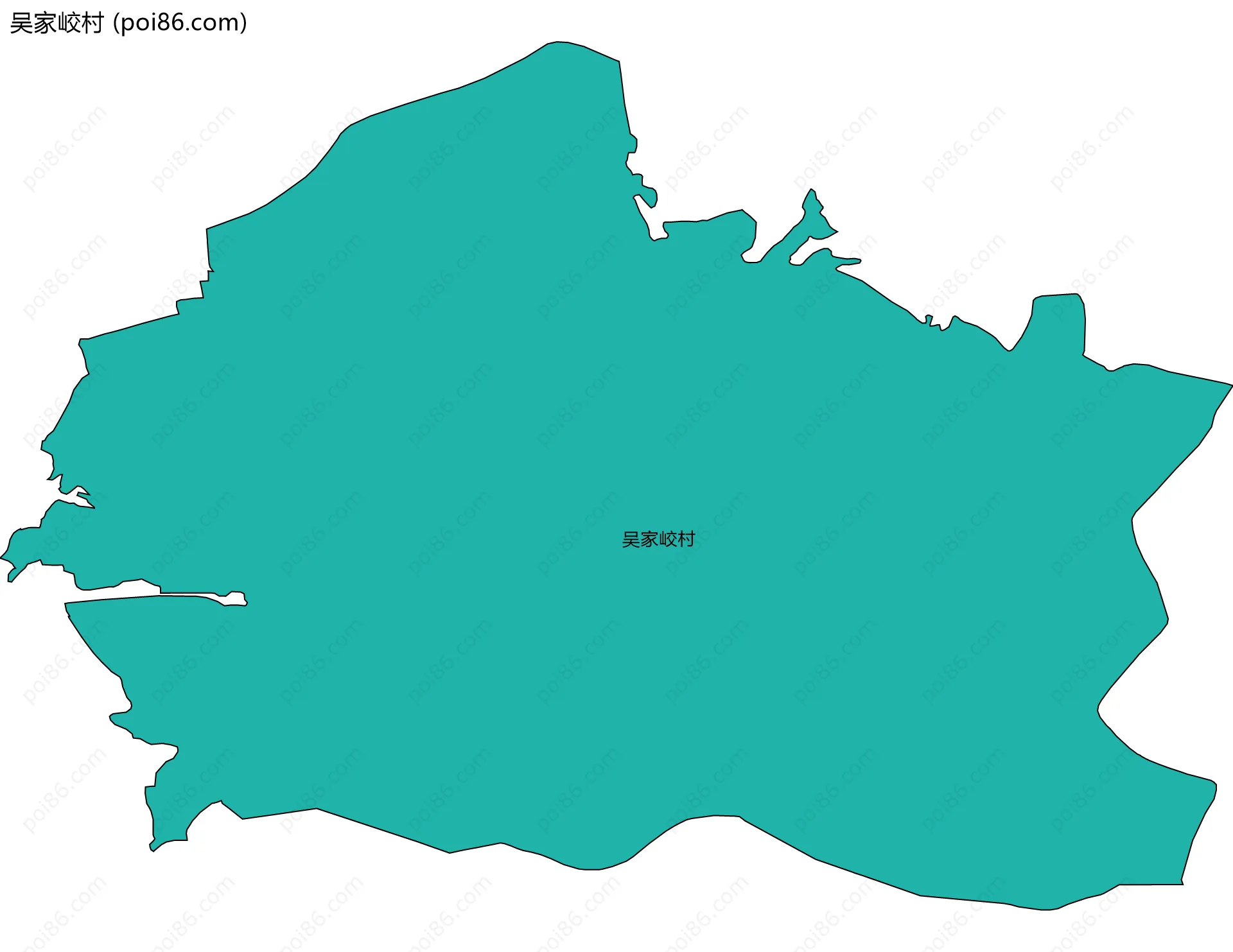 吴家峧村边界地图