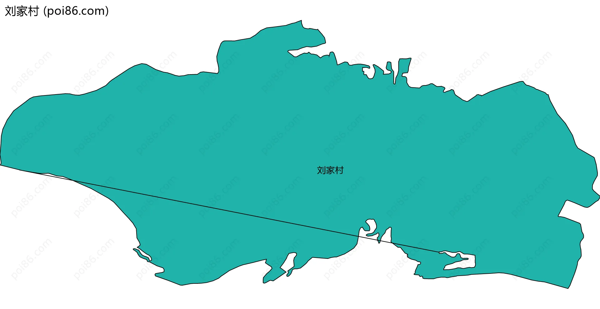 刘家村边界地图