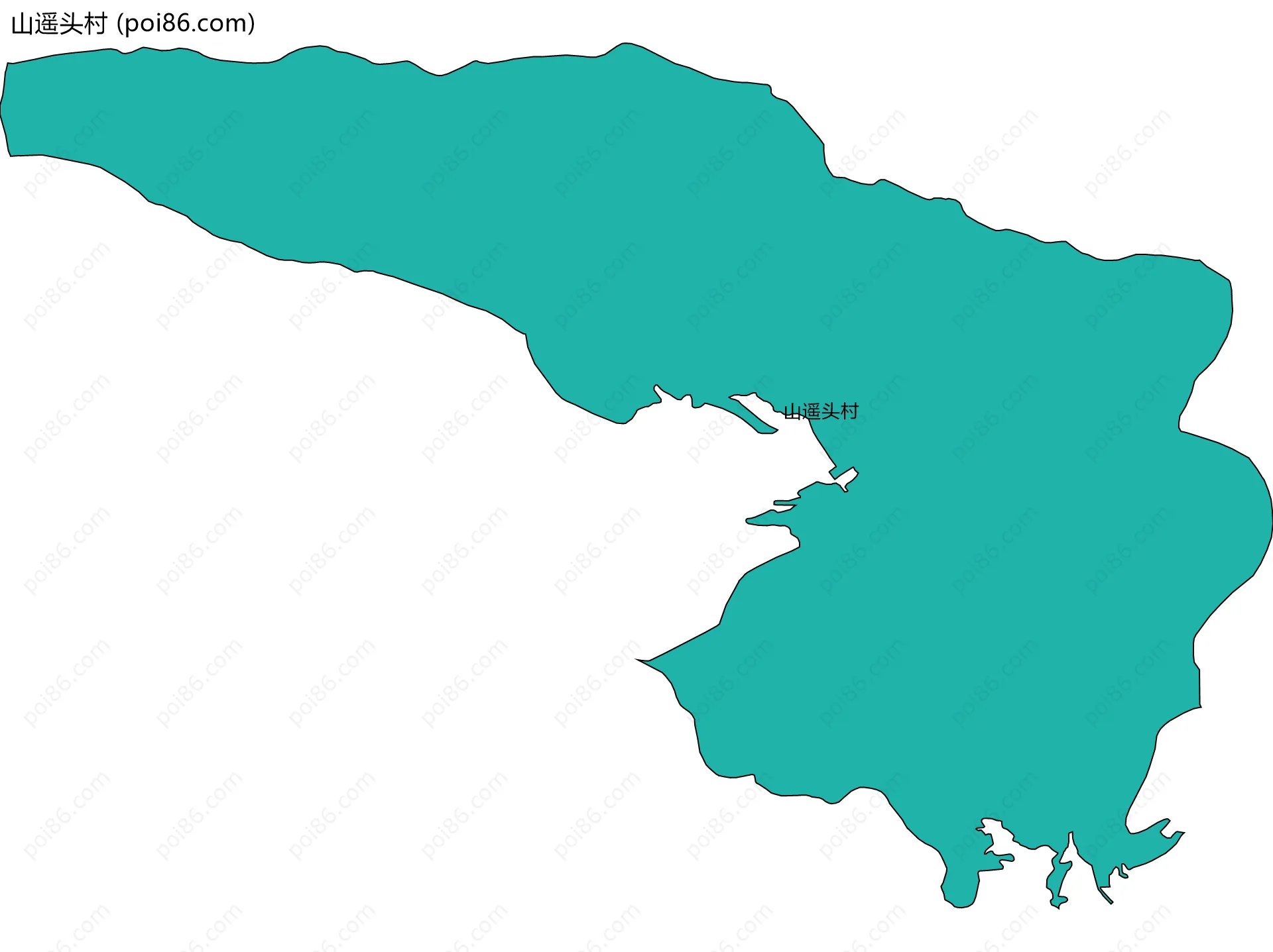 山遥头村边界地图