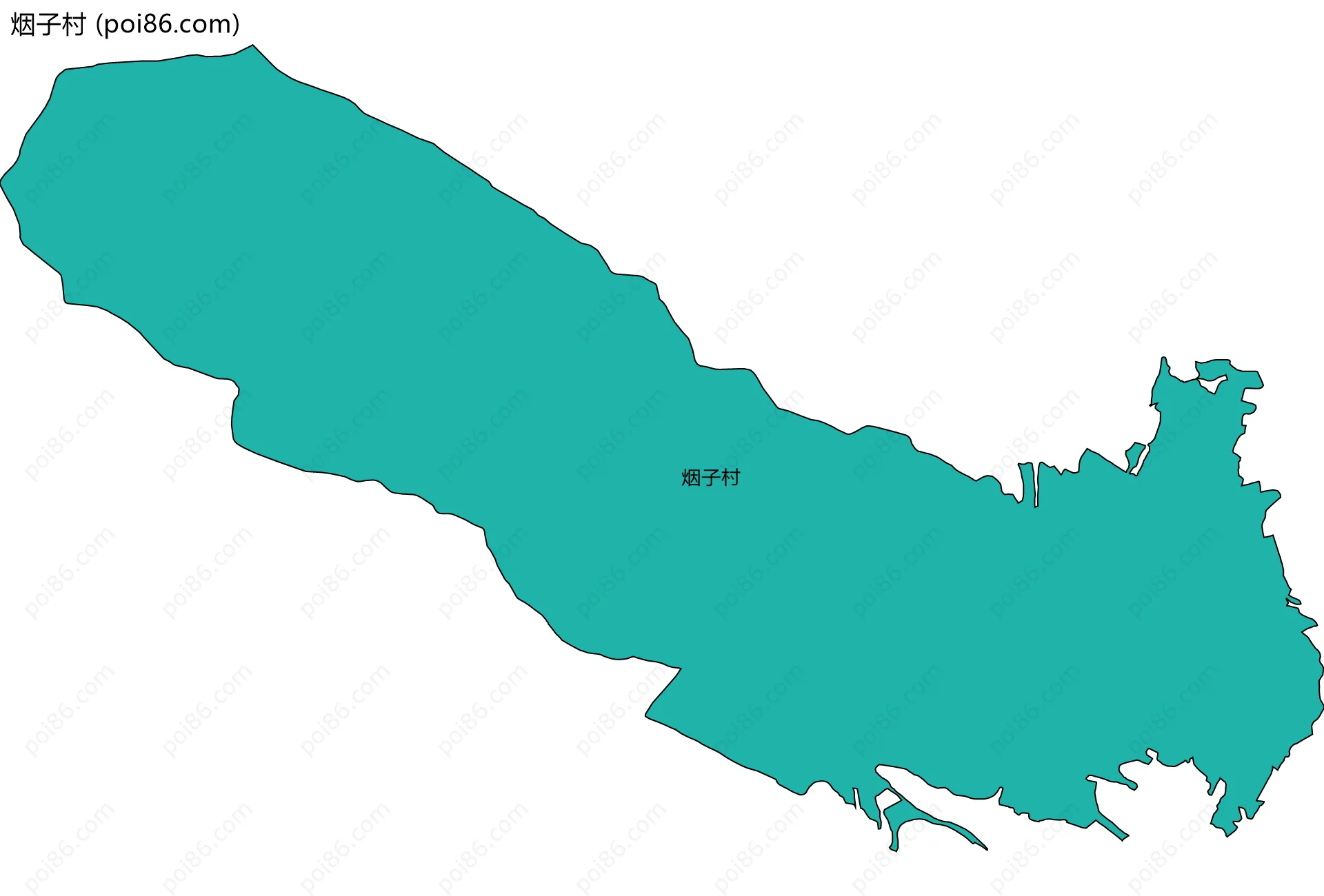 烟子村边界地图