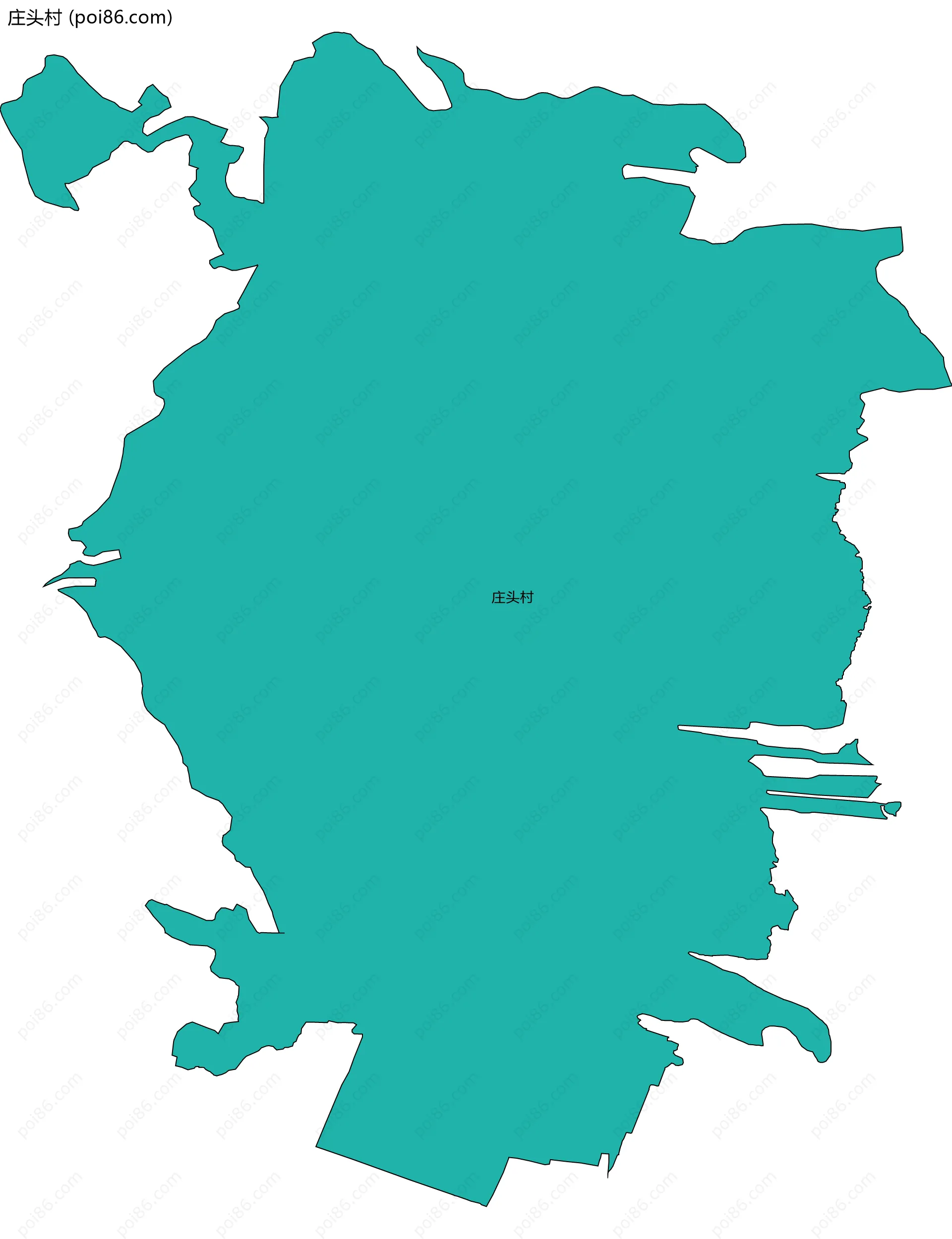 庄头村边界地图